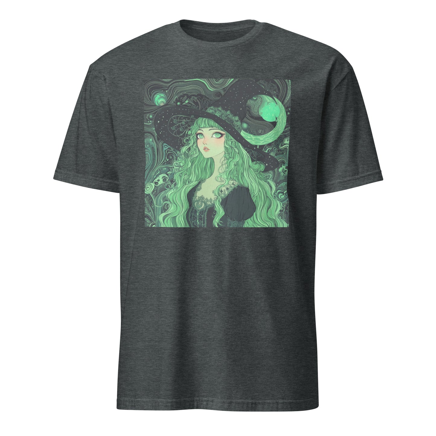 Mint Swirl Witchy Anime Goddess Lady Unisex Tee