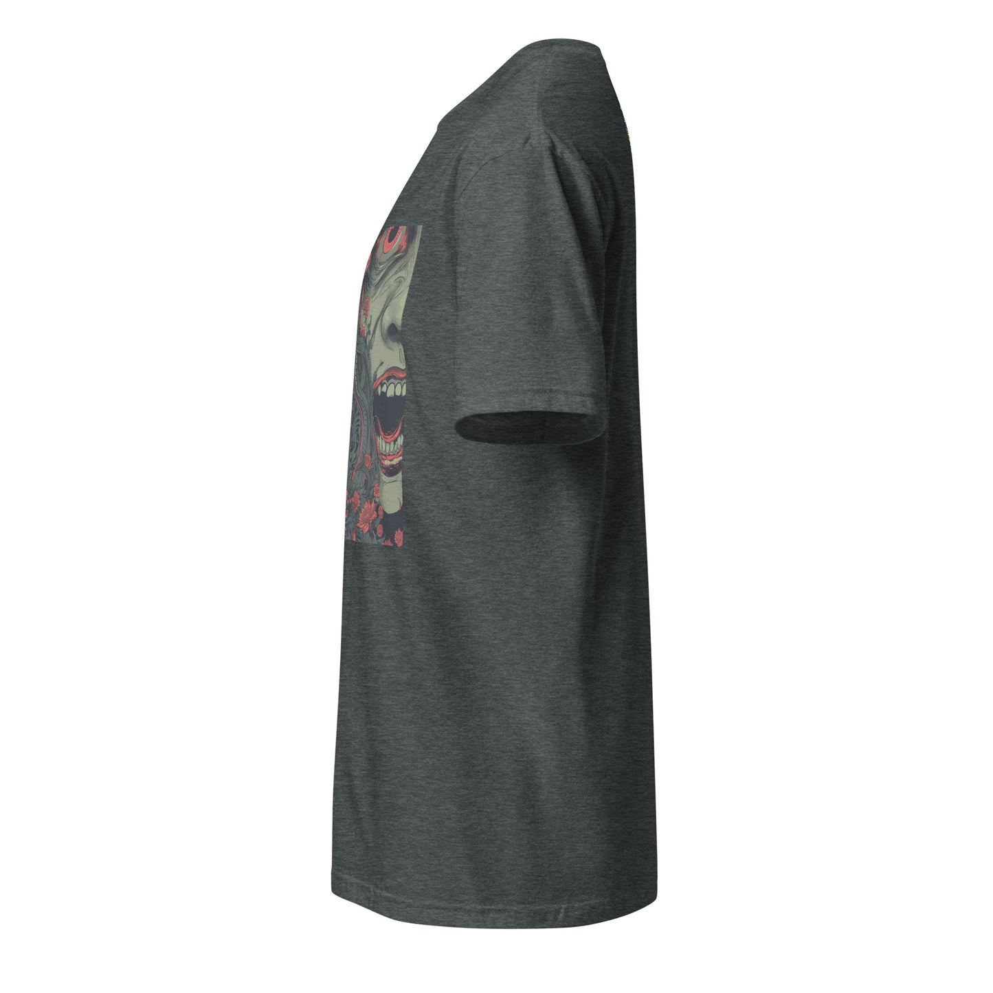 Horror Face Floral Shrine Teeth Unisex Tee