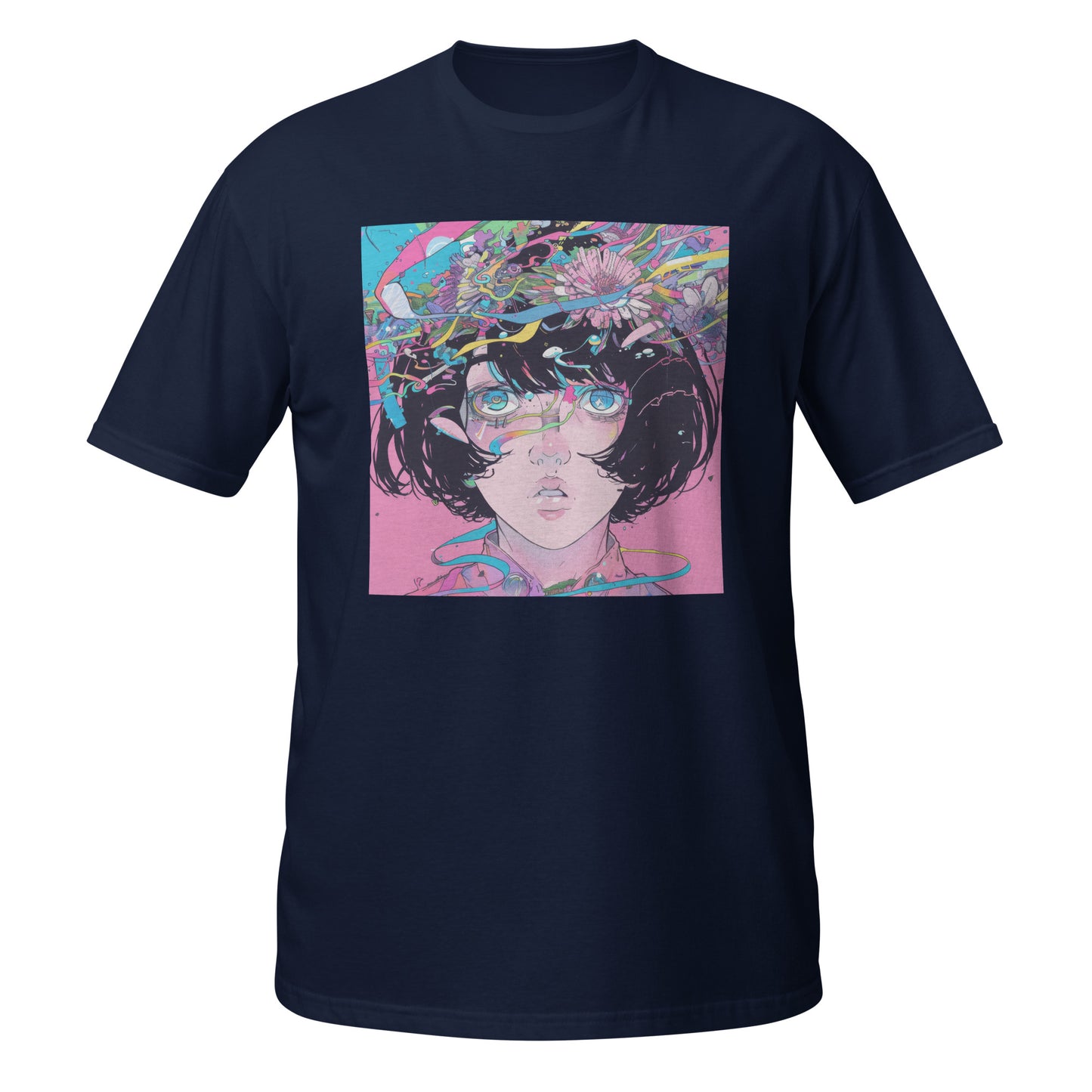 Pink Avant Garde Pastel Fractals Lady Unisex Tee