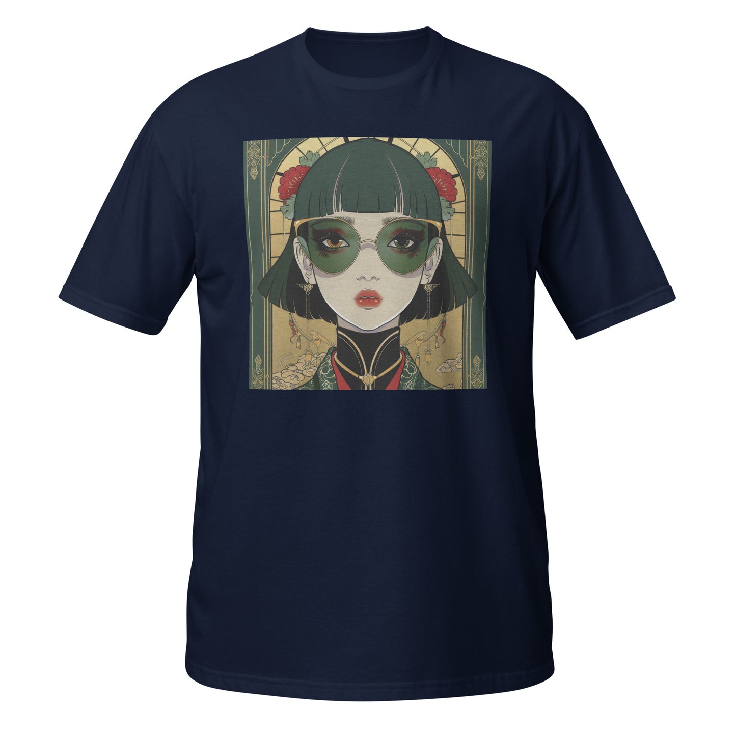 Green Steam Punk Avant Anime lady Unisex Tee