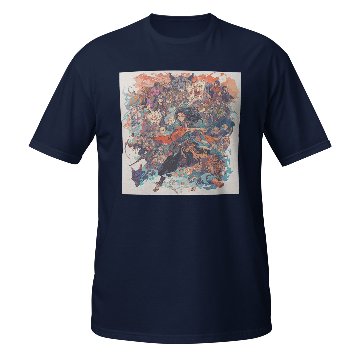 Yokai Mononokian Story Samurai Scene Unisex Tee