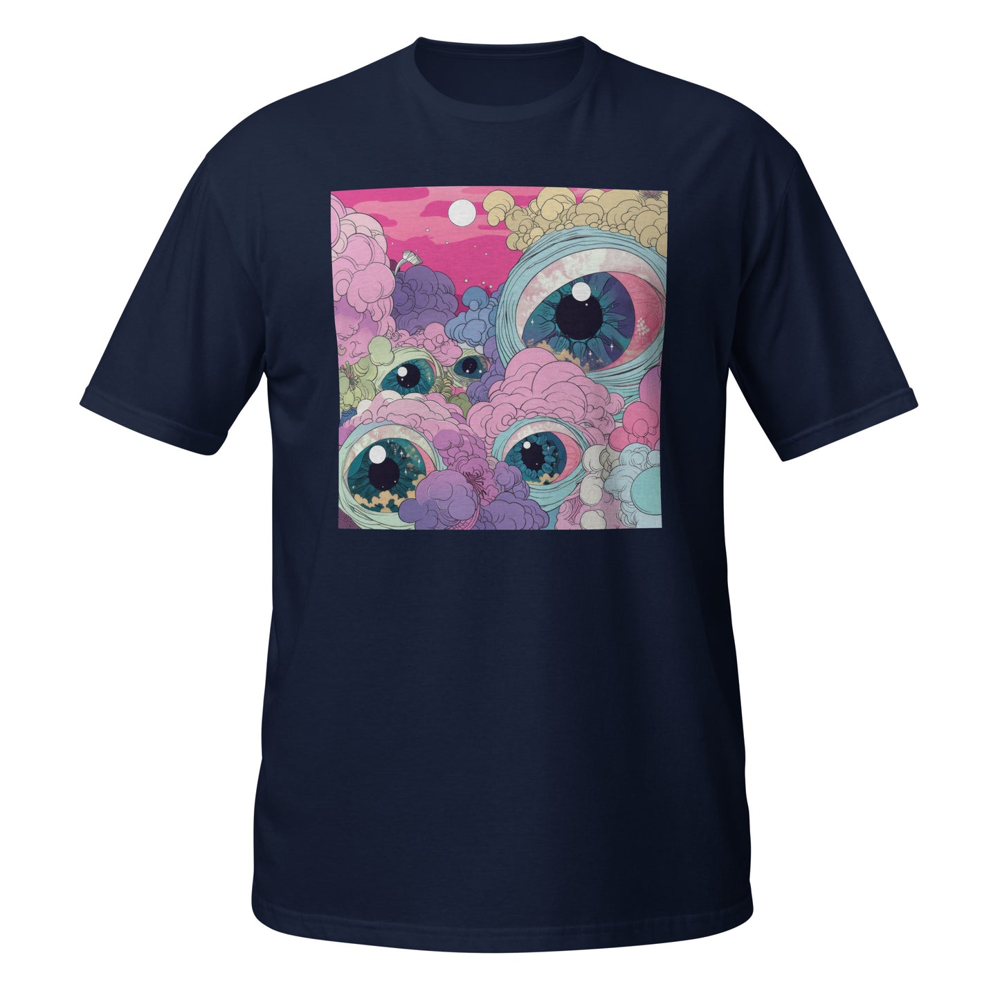 Pink Eye Pastel Sun Scene Unisex Tee