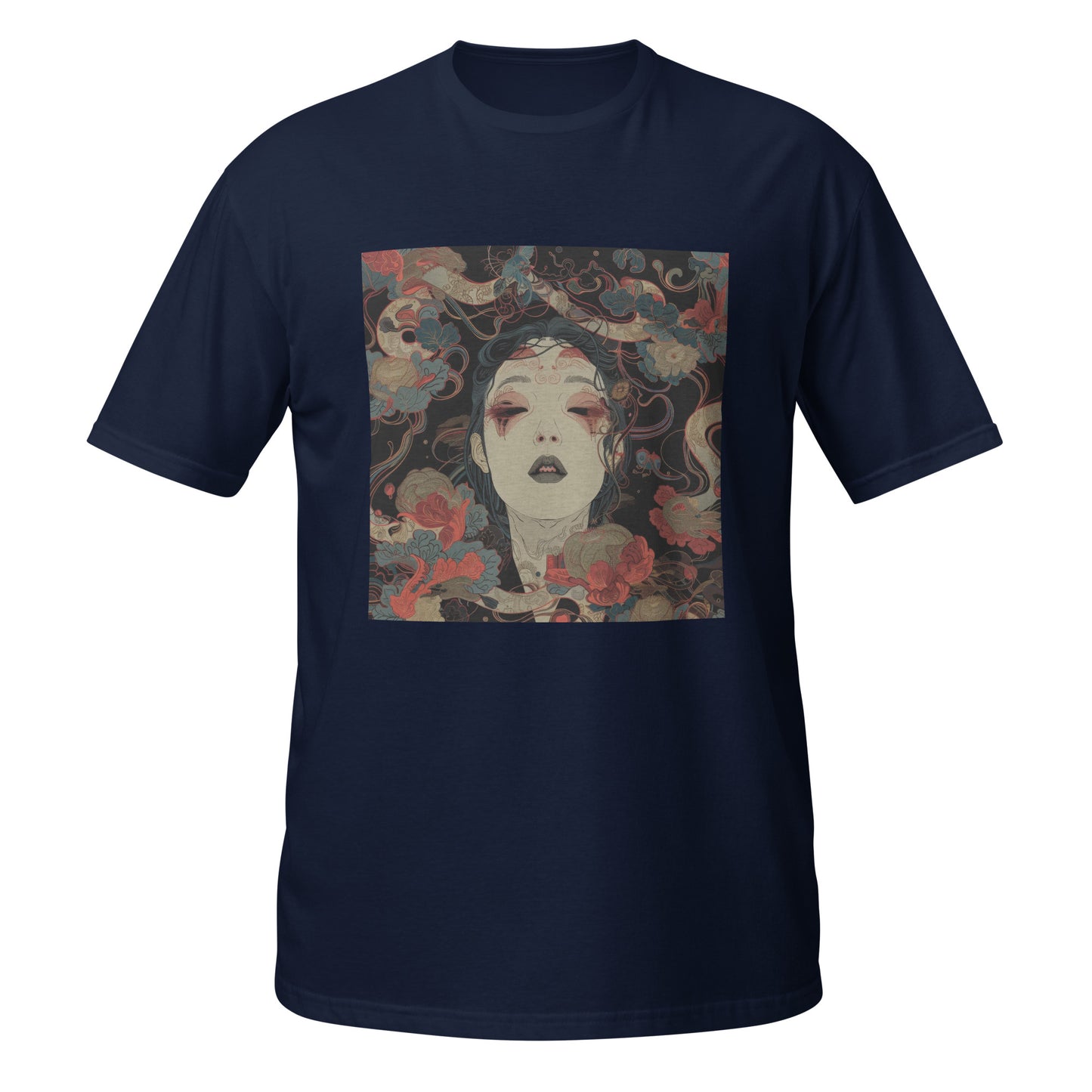 Avant Goth Rose Snake Lady Swirling Unisex Tee
