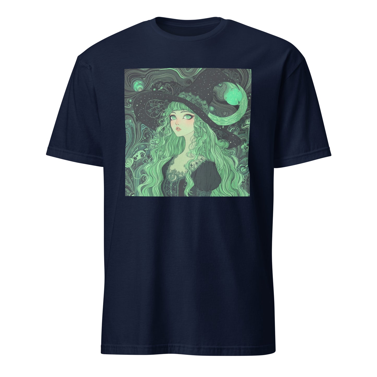 Mint Swirl Witchy Anime Goddess Lady Unisex Tee