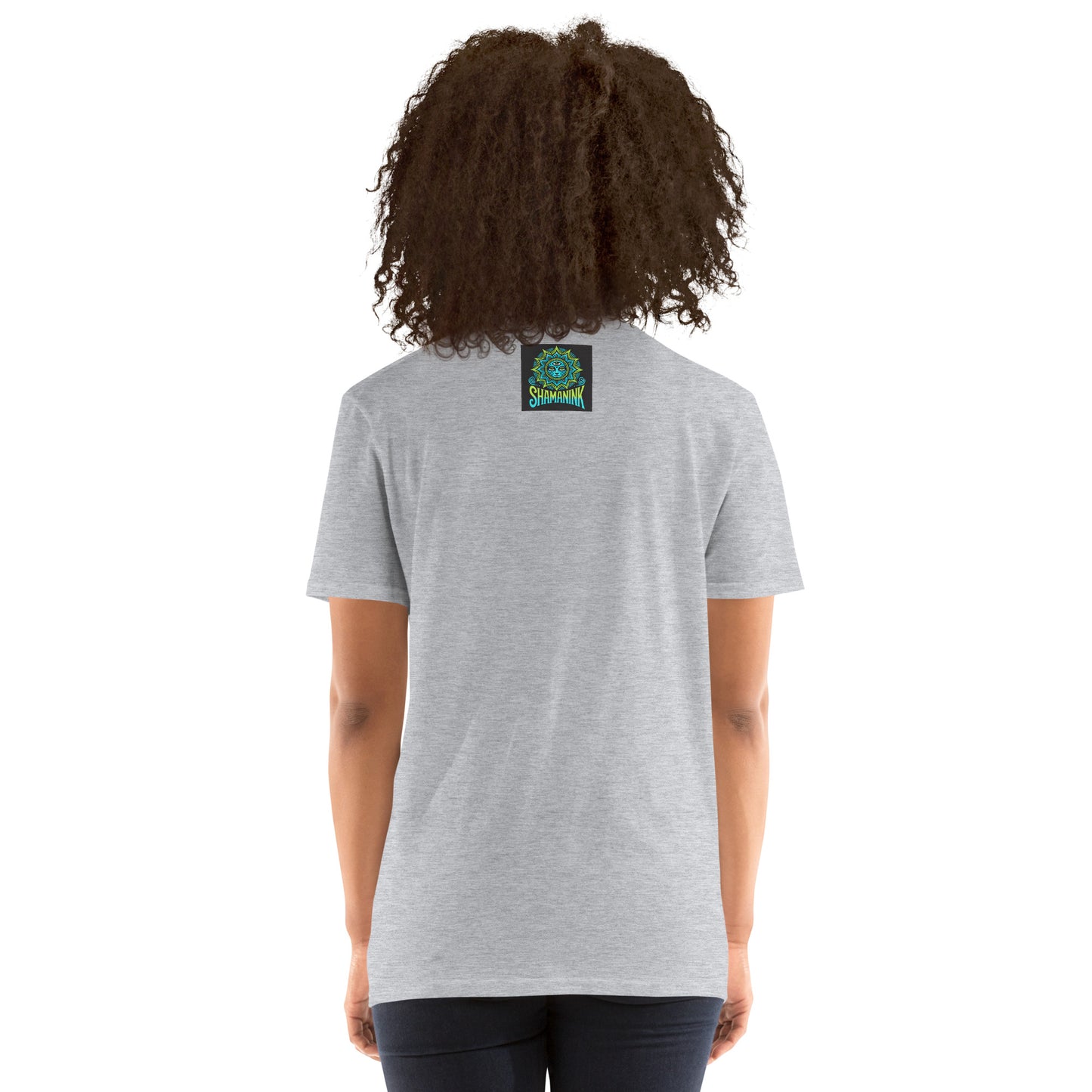 Blue Glow Eye Face in Clouds Reflection Sky Azul NavyUnisex Tee