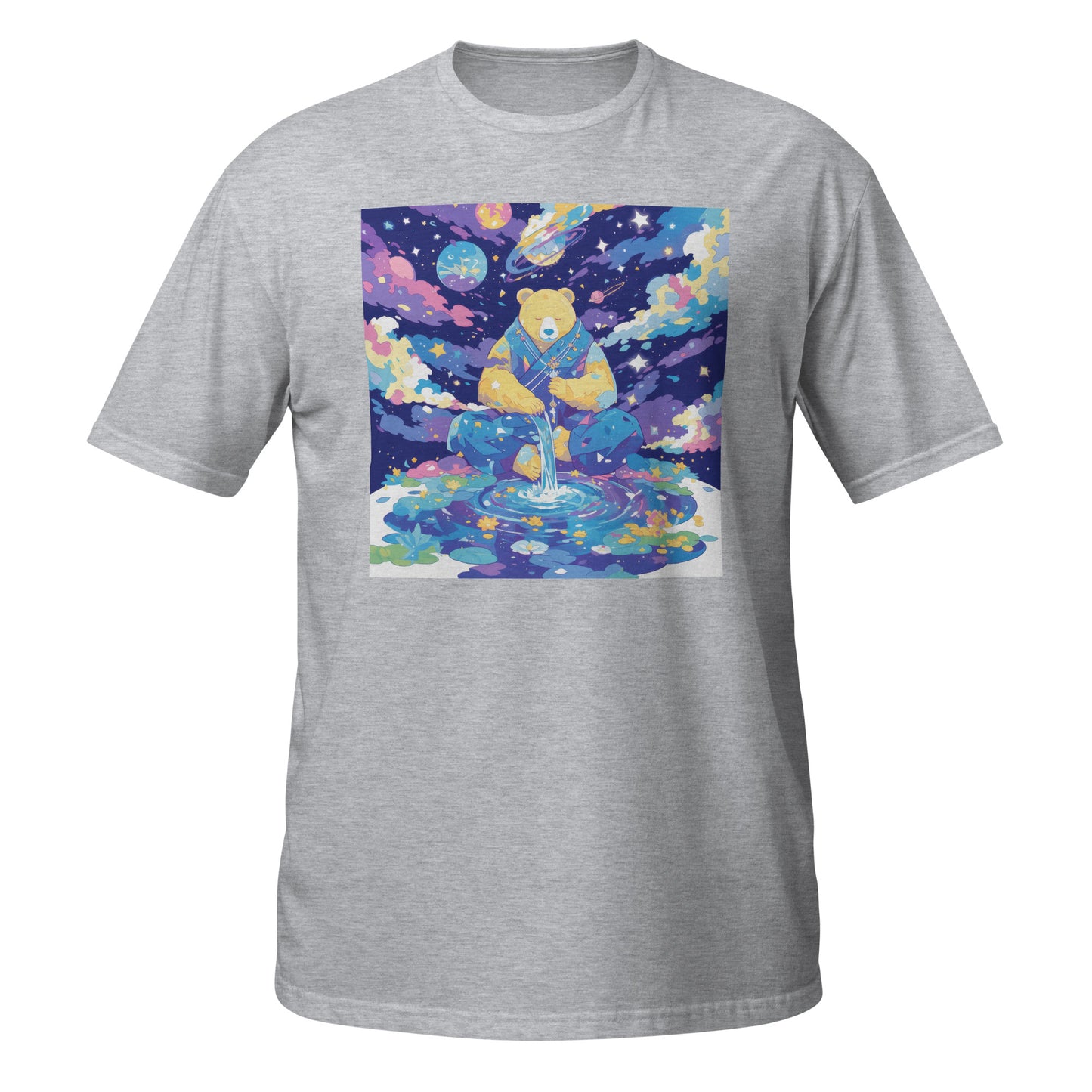 Bear Space Drip Color Pond Unisex Tee