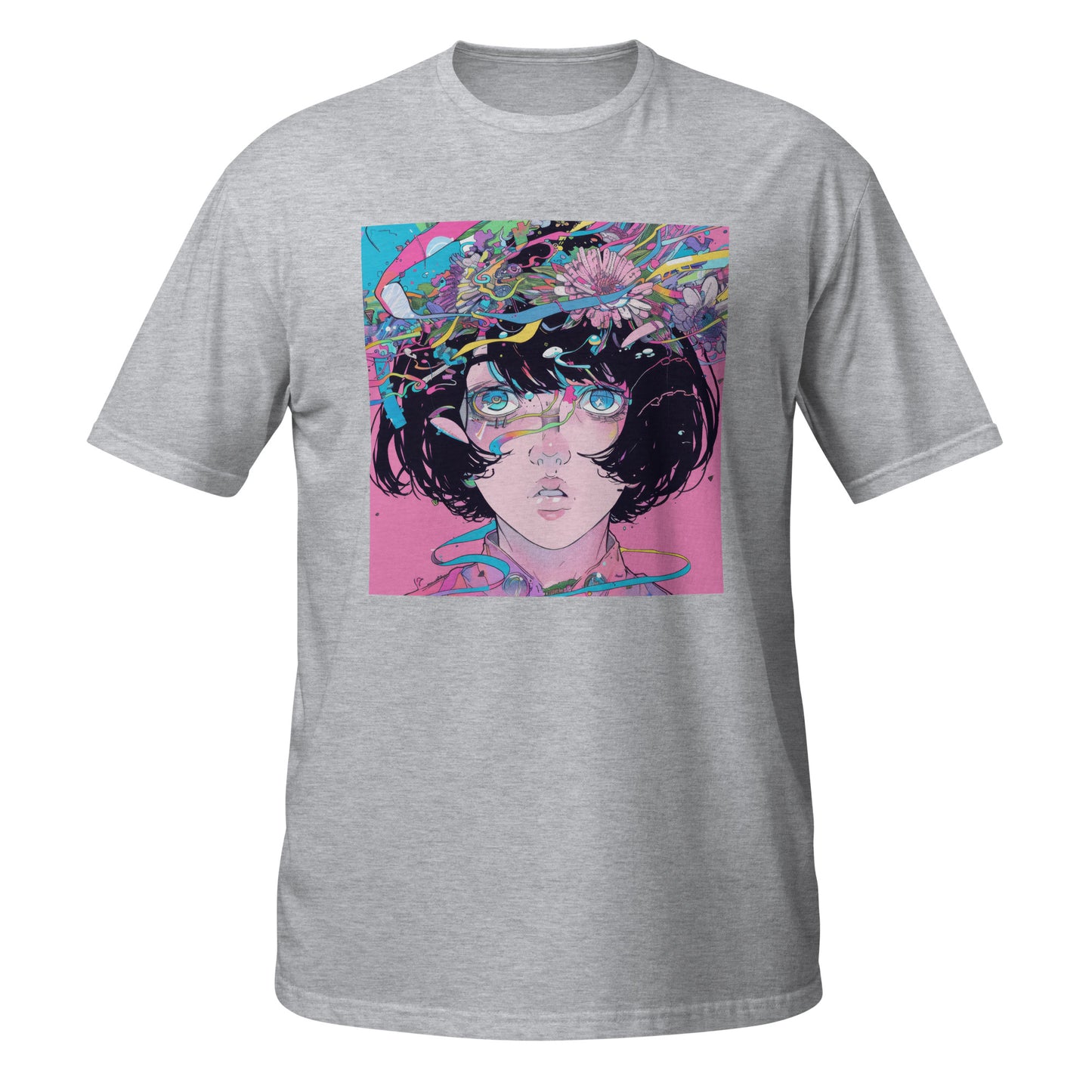 Pink Avant Garde Pastel Fractals Lady Unisex Tee