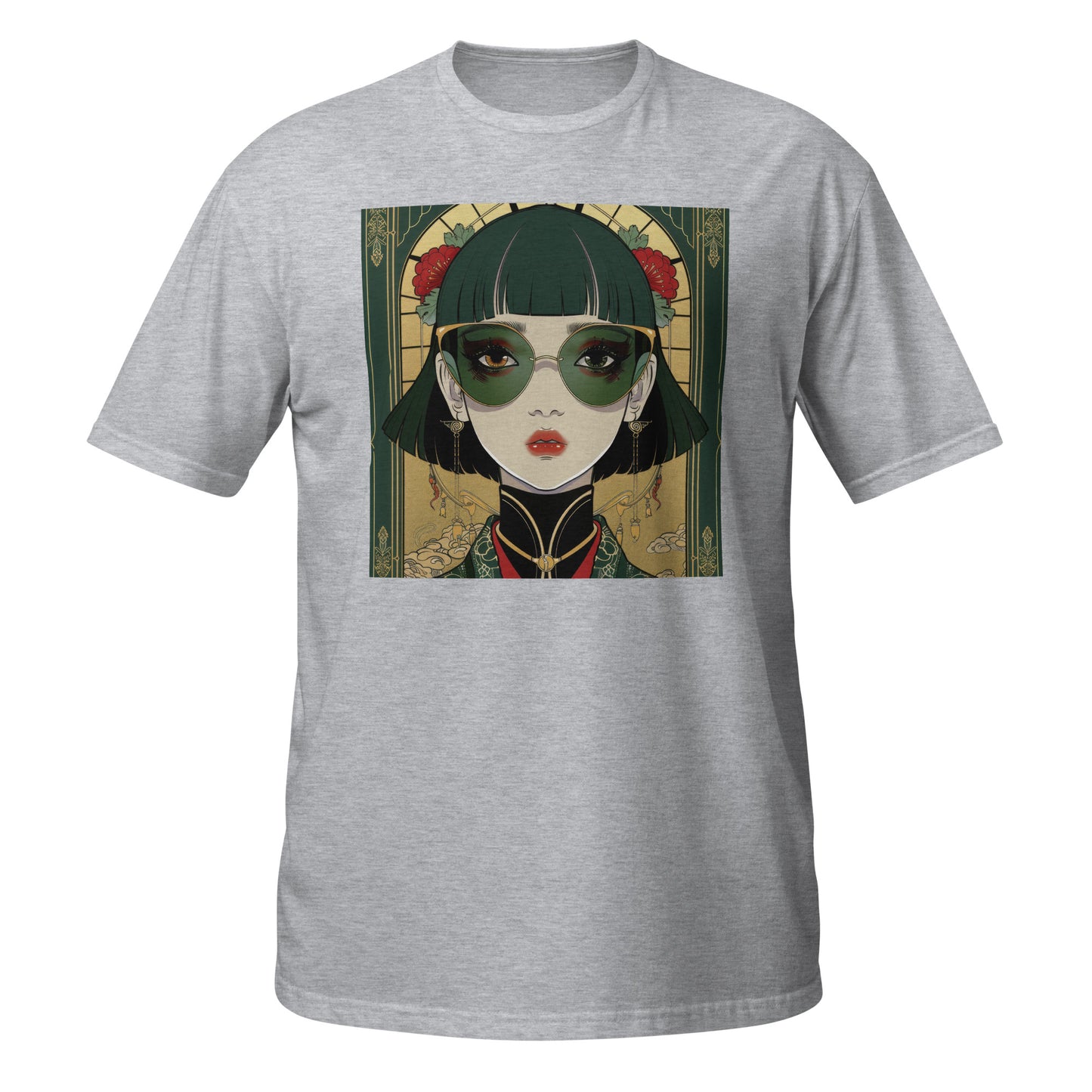 Green Steam Punk Avant Anime lady Unisex Tee