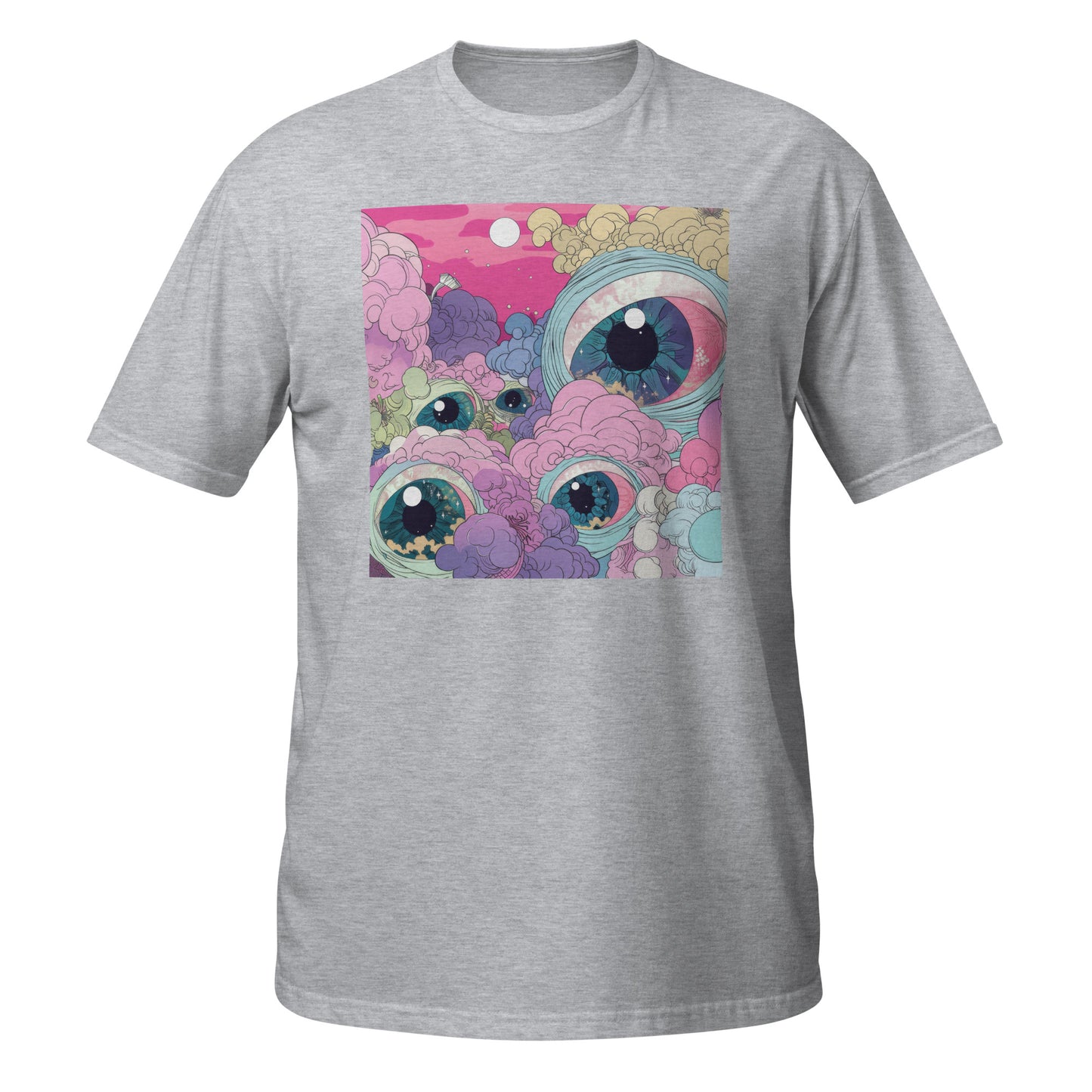 Pink Eye Pastel Sun Scene Unisex Tee