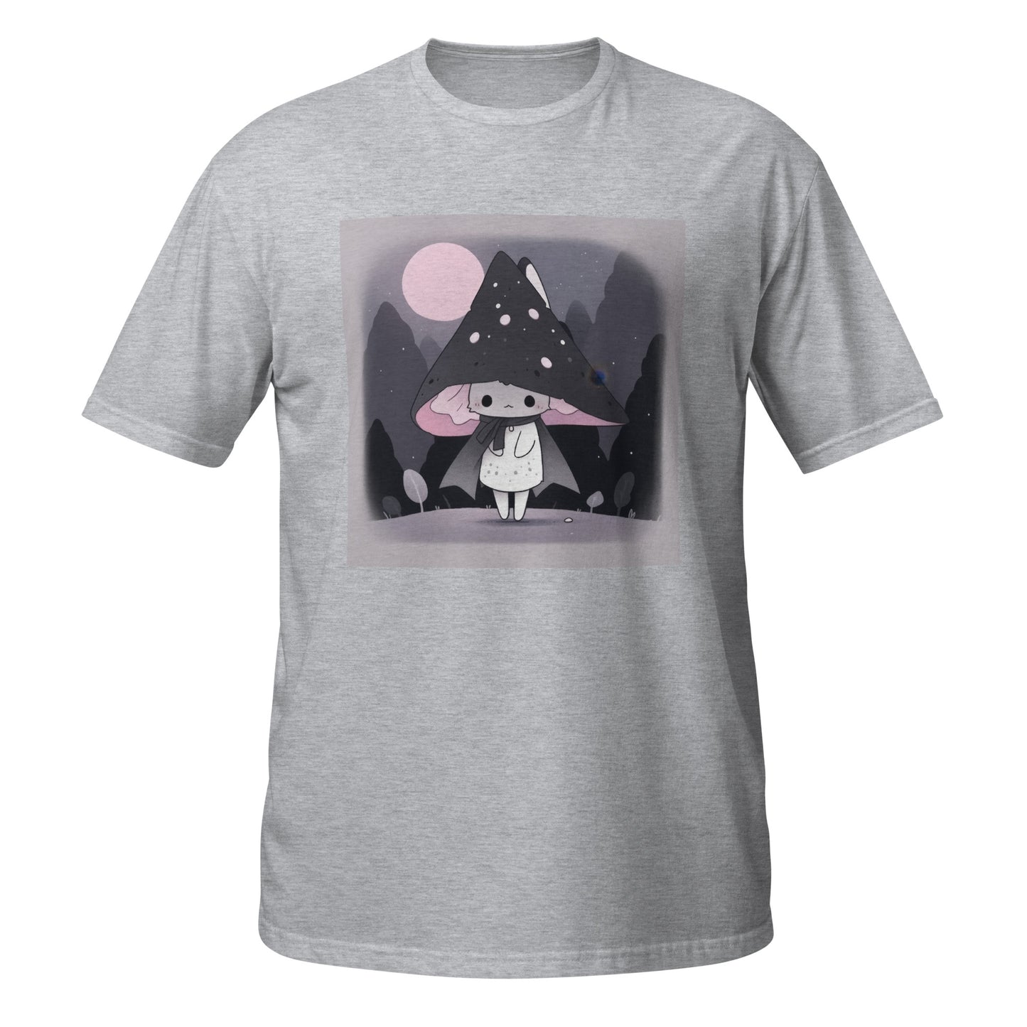 Cat Grey Shroom Kawaii Unisex Tee