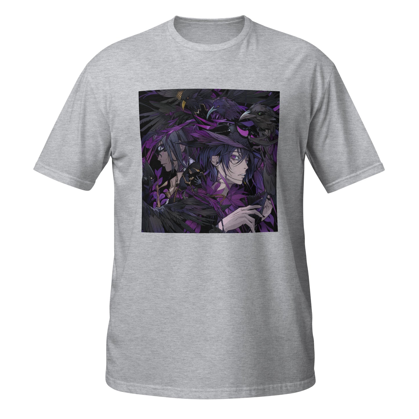Tengu Crow Purple Anime Man Unisex Tee