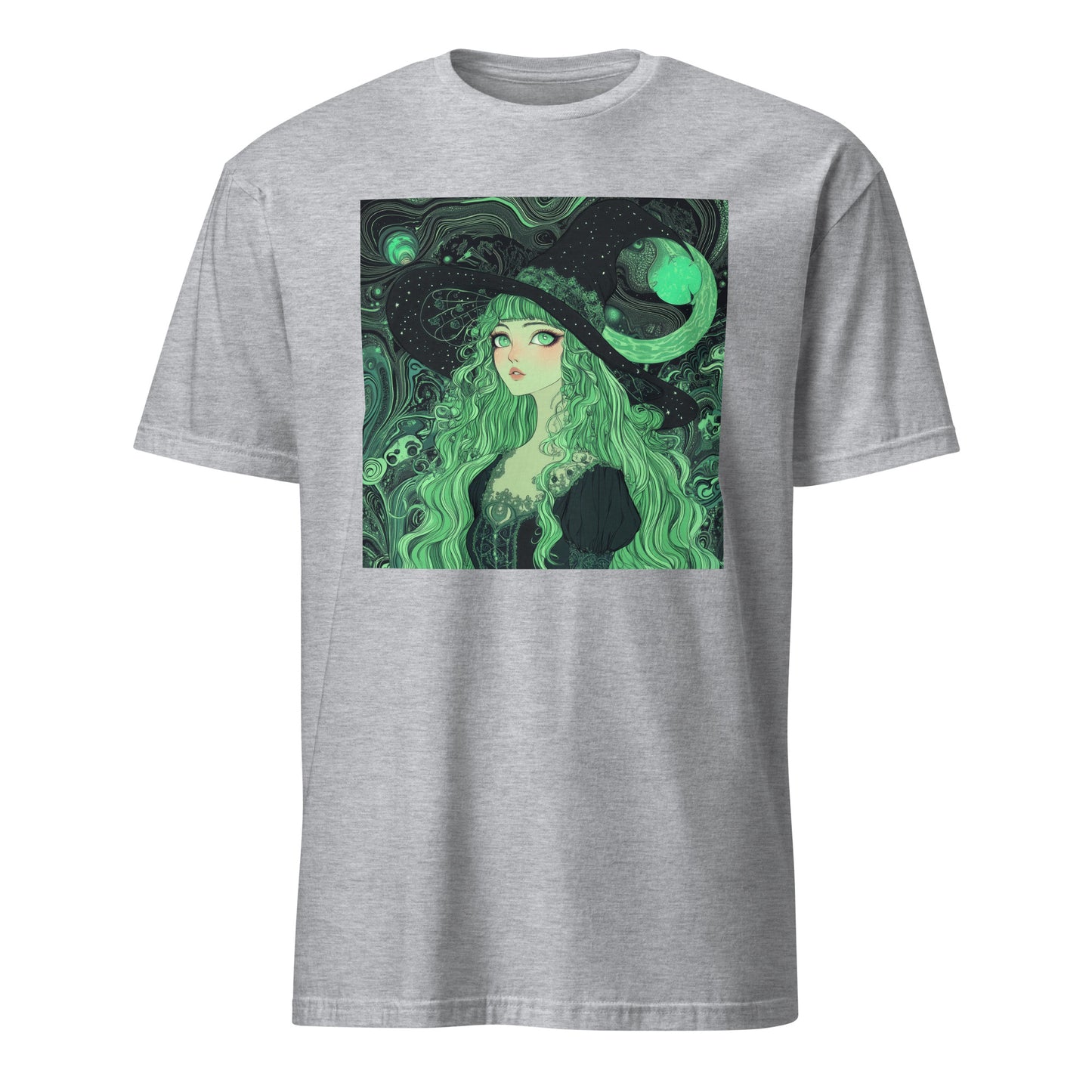 Mint Swirl Witchy Anime Goddess Lady Unisex Tee