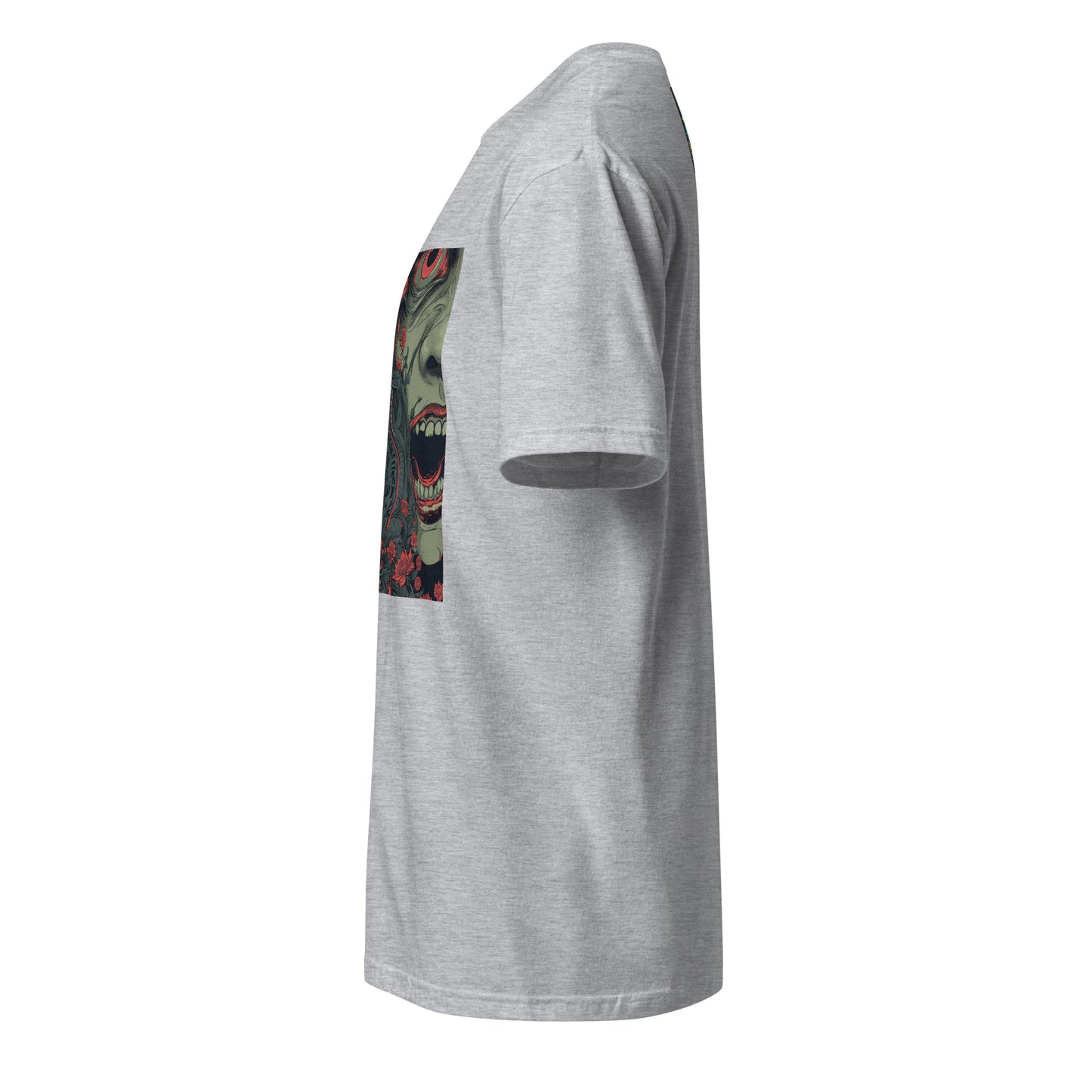 Horror Face Floral Shrine Teeth Unisex Tee