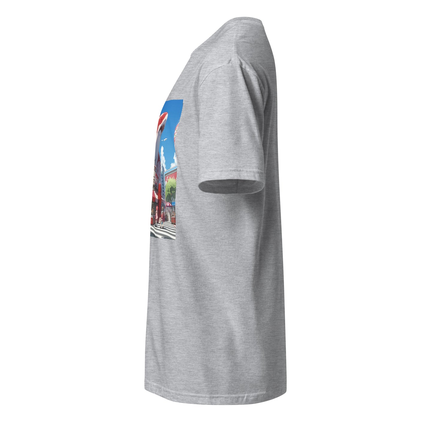 Horror Skull Black Red Face Japan Brutalism Unisex Tee