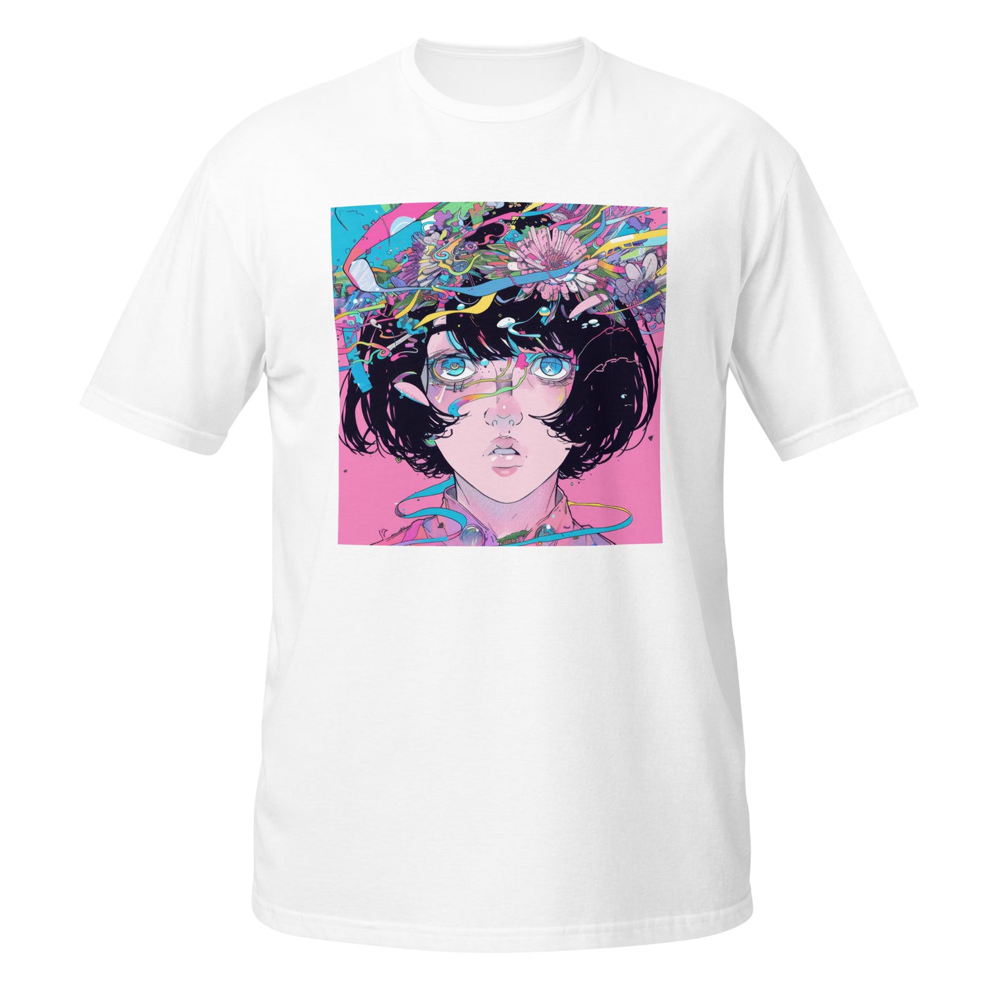 Pink Avant Garde Pastel Fractals Lady Unisex Tee