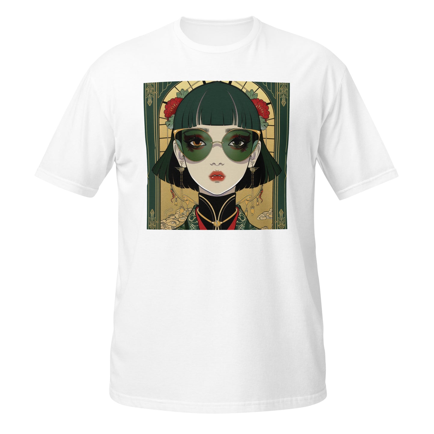 Green Steam Punk Avant Anime lady Unisex Tee