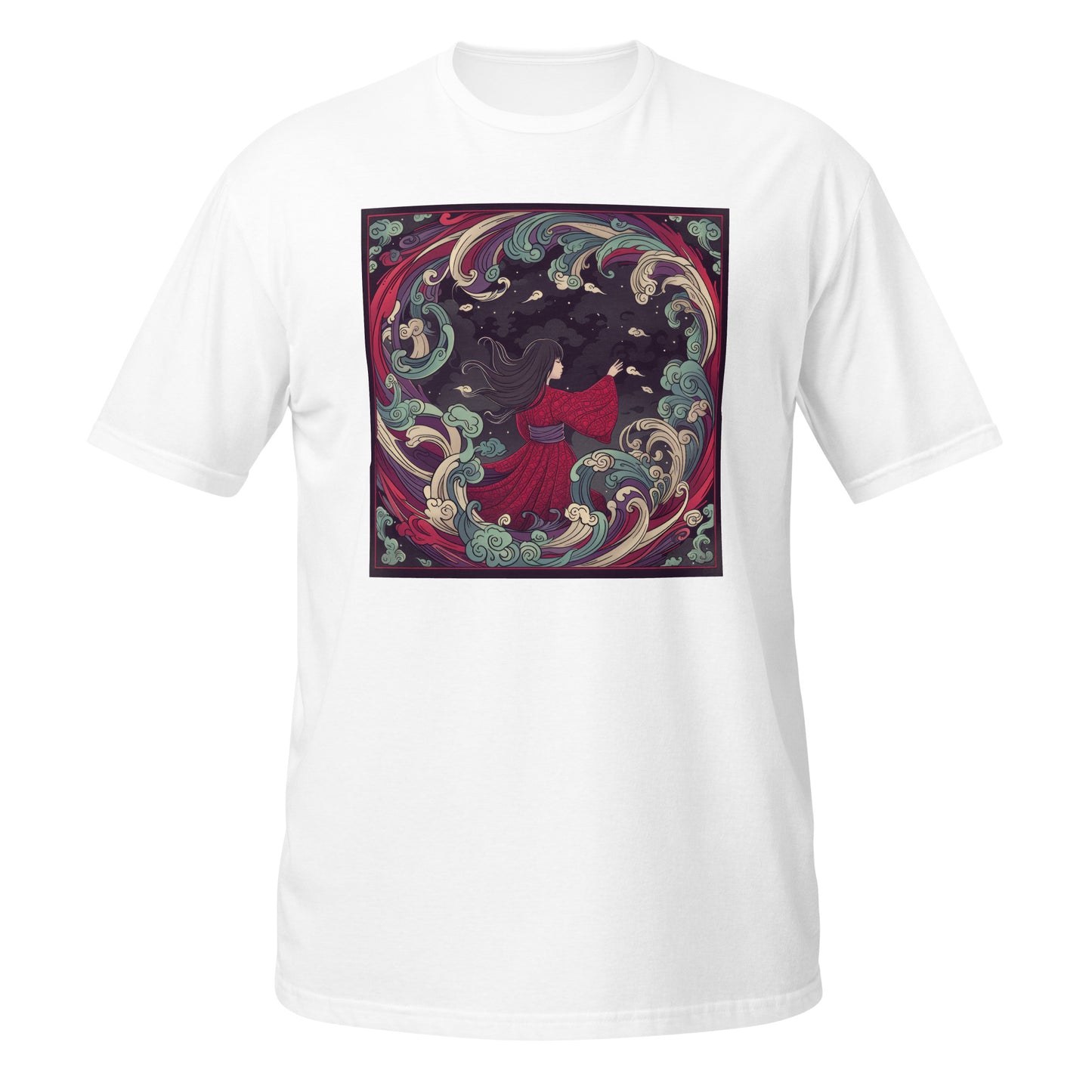 Wave Girl Swirl Avant Kimono Anime Unisex Tee