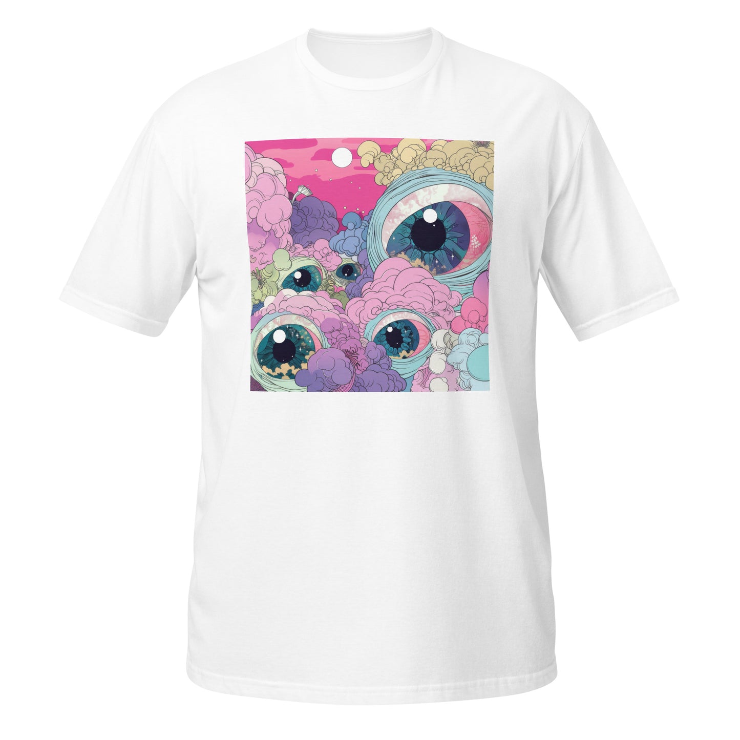 Pink Eye Pastel Sun Scene Unisex Tee