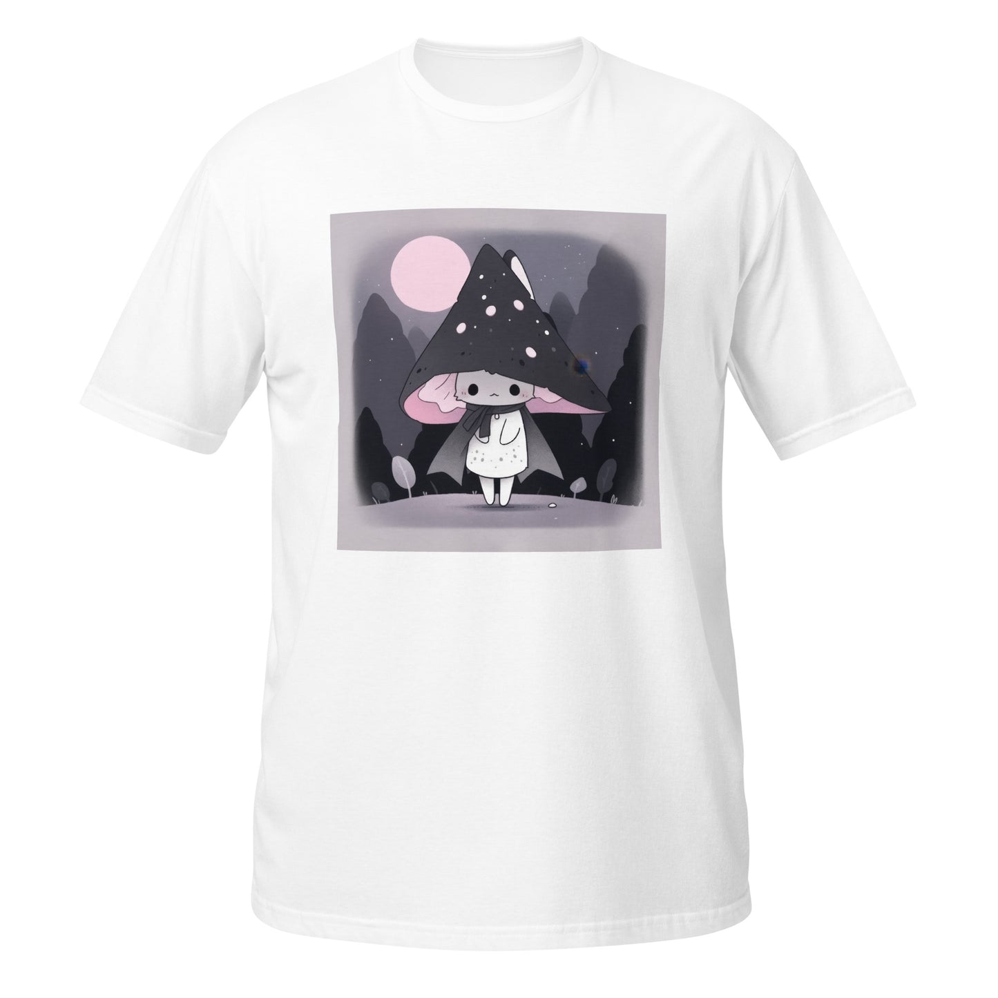 Cat Grey Shroom Kawaii Unisex Tee