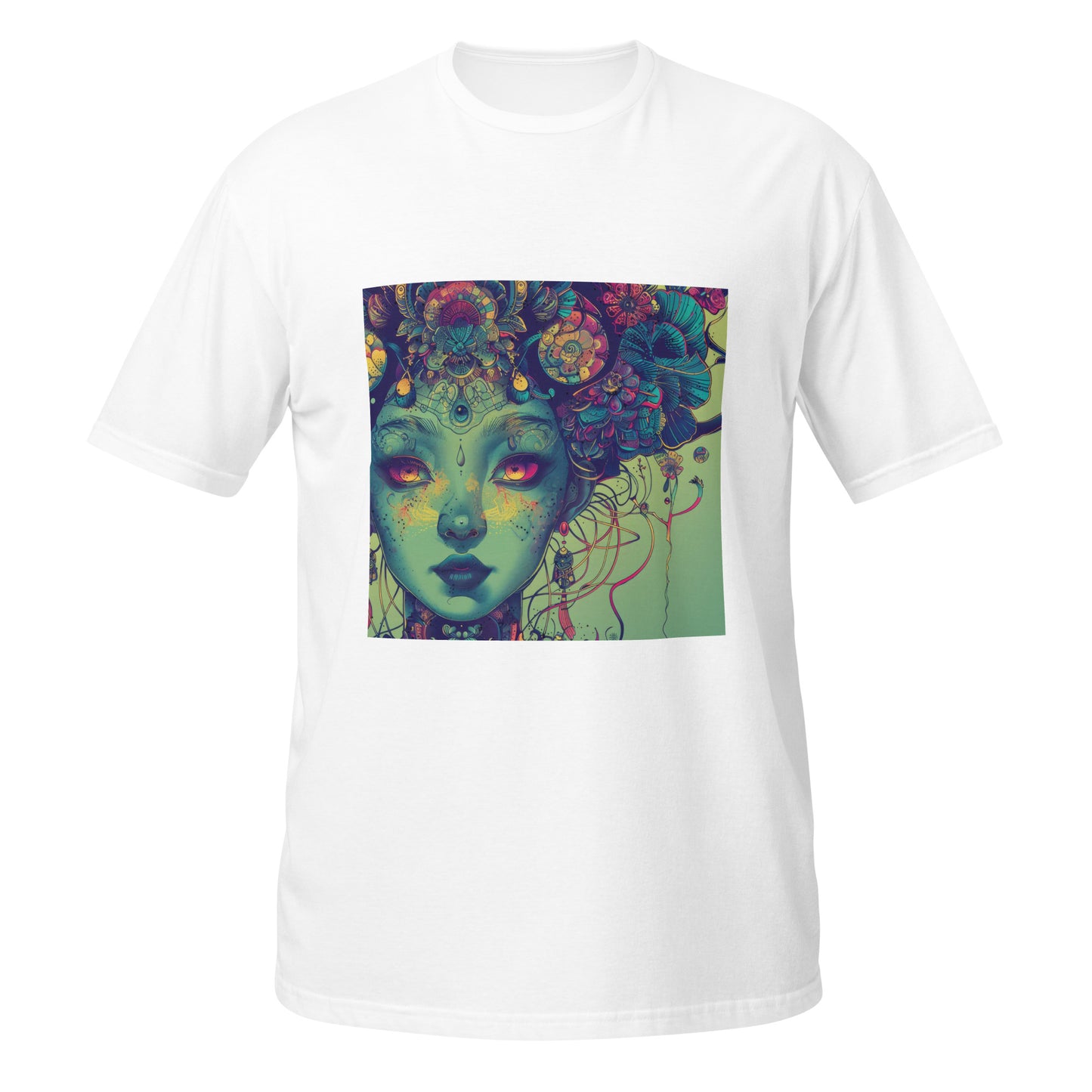 Green Lady Goddess Wire Unisex Tee