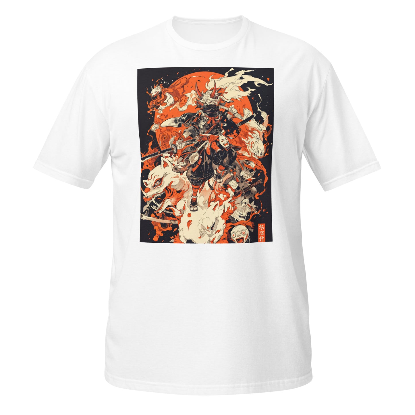 Fox Yokai Samurai Unisex Tee