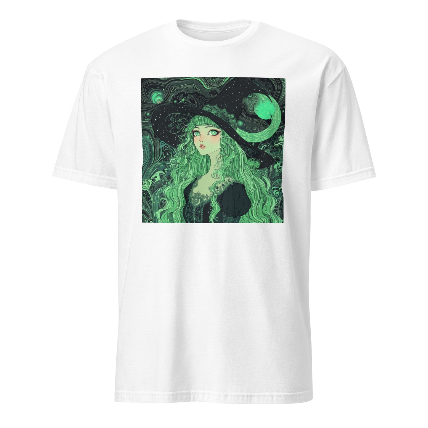 Mint Swirl Witchy Anime Goddess Lady Unisex Tee