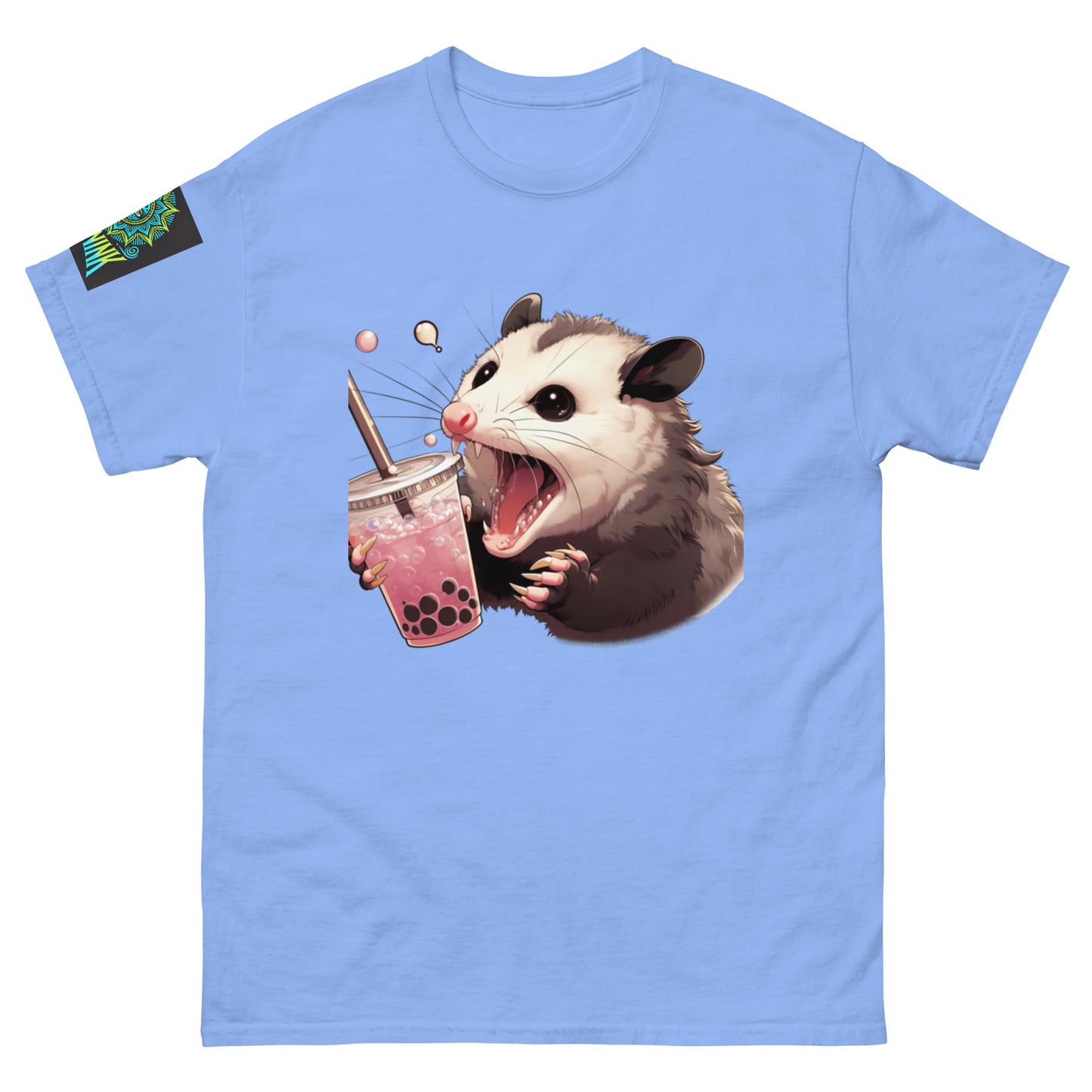 Pastel Boba Tea Pink Opossum Unisex Tee