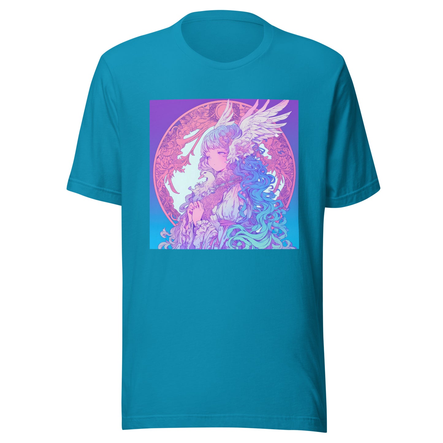 Avant Pastel Pink Blue Goose Goddess anime Unisex Tee