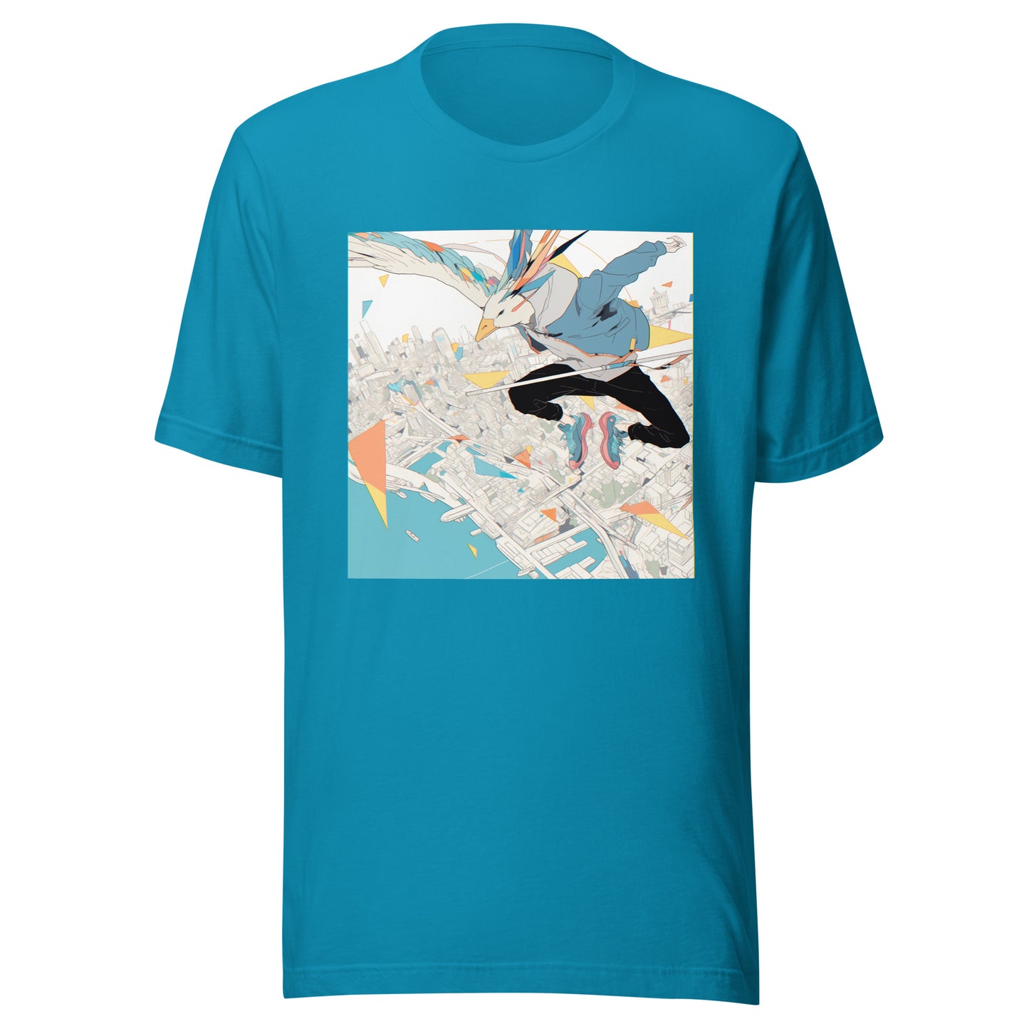 Goose Parkor Anime man Sneakers Pastel Fractals Unisex Tee