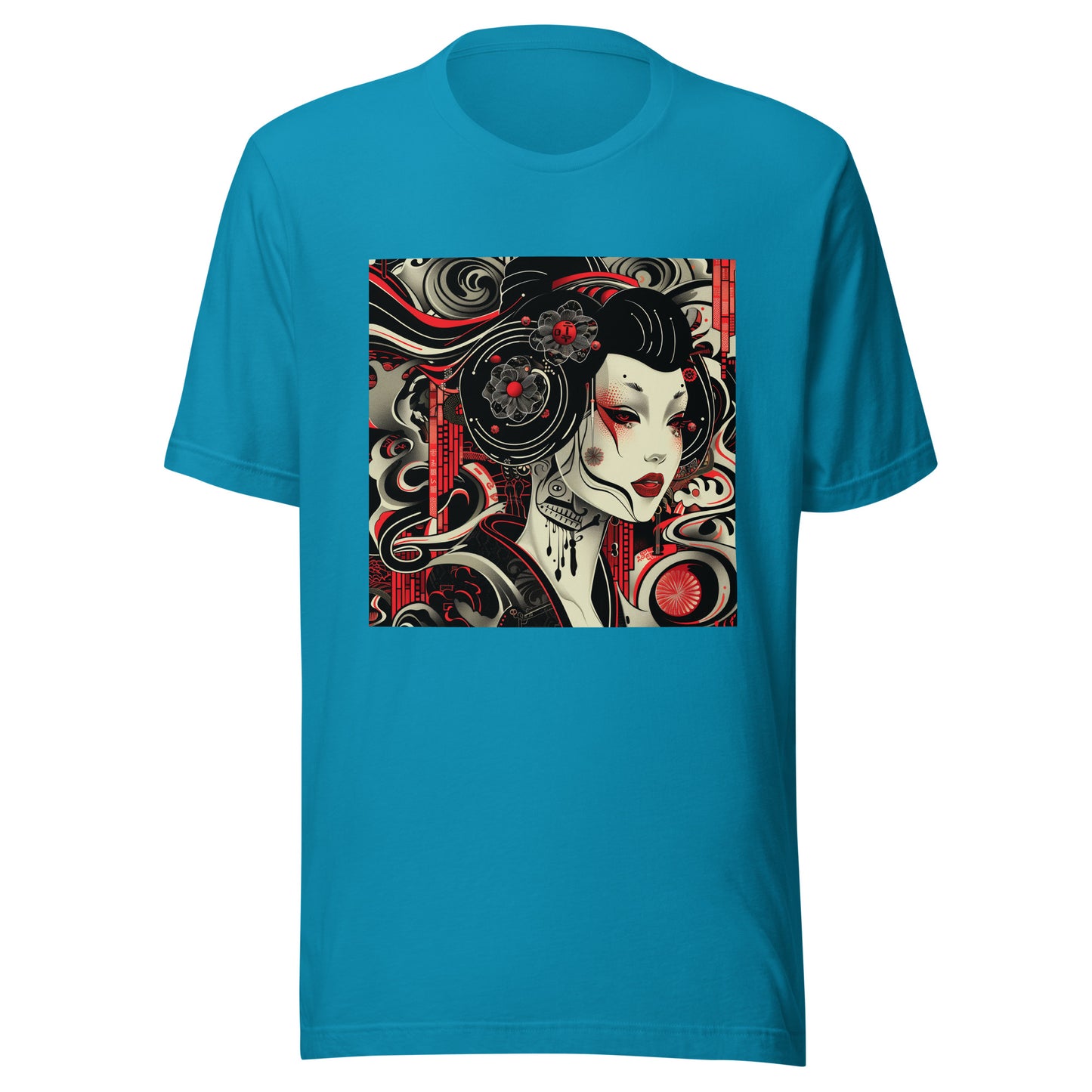 Robotic Swirl Kimono Japan anime art Tattoo Ink Unisex Tee