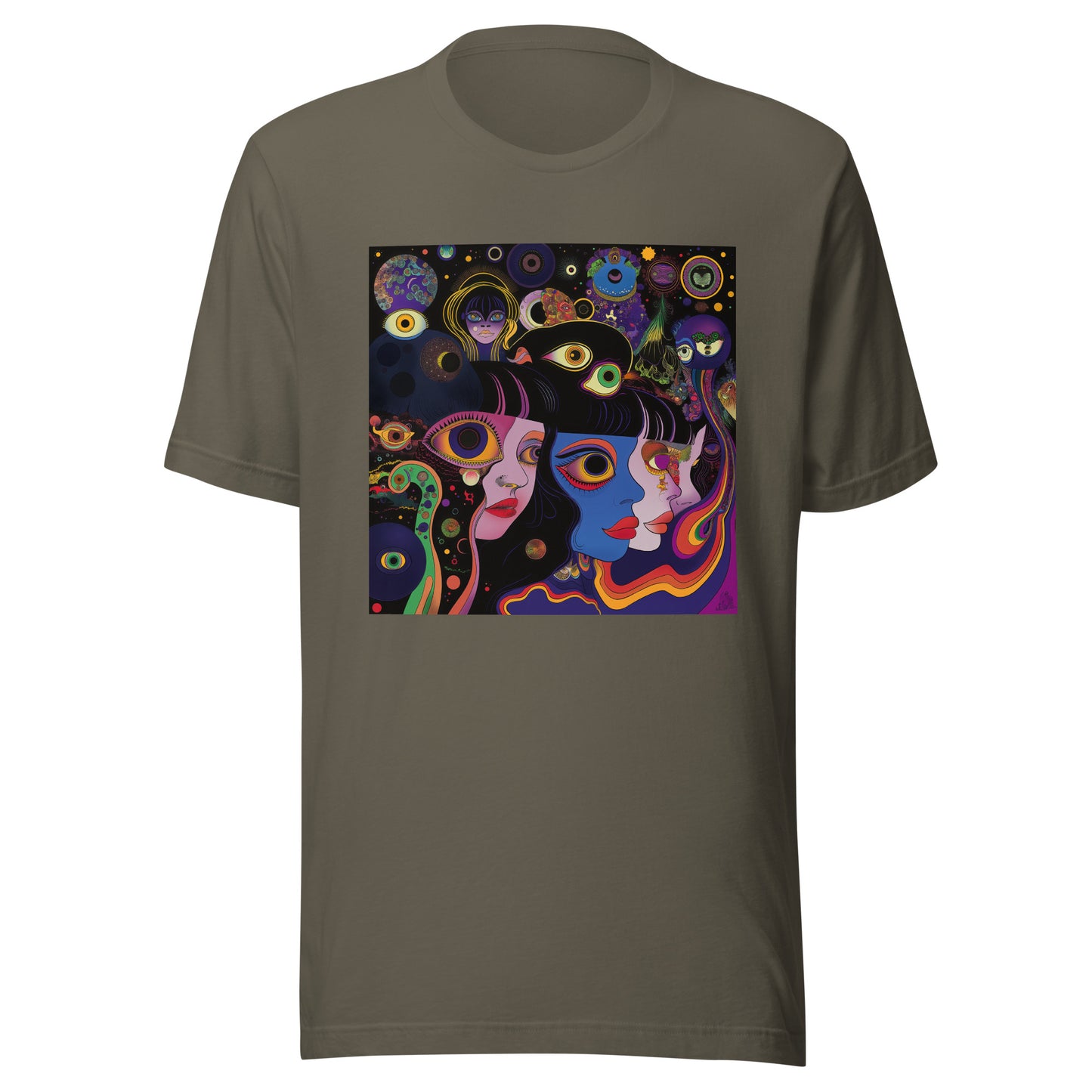 Galactic Psyche Avant art eye girl Unisex Tee