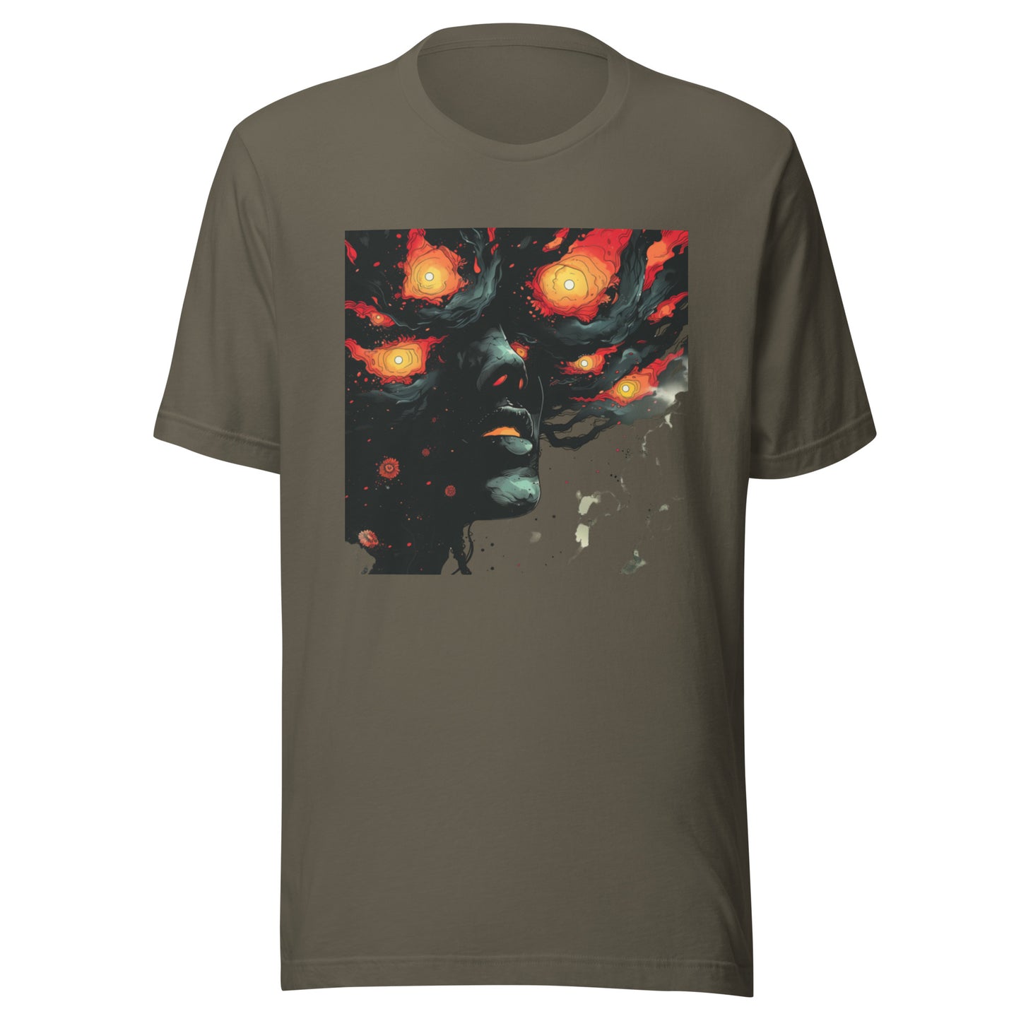 Galactic storm Eye Brain face Unisex Tee