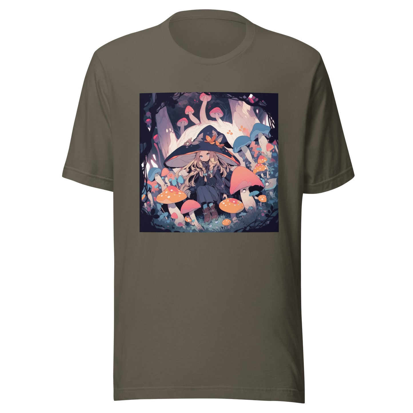 Oversized hat anime Shroom Forest Woodland Unisex Tee