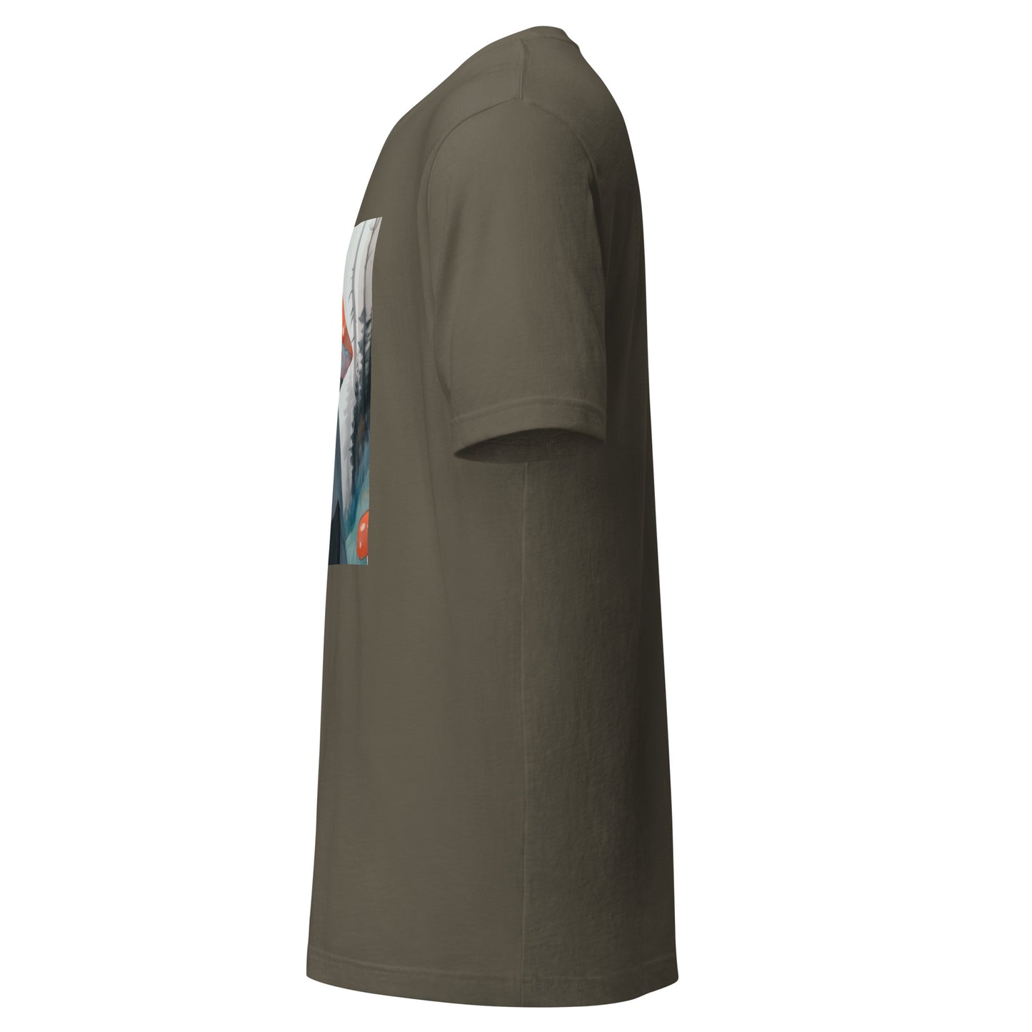 Shroom Misty Sky Trenchcoat Hat Lady Unisex Tee