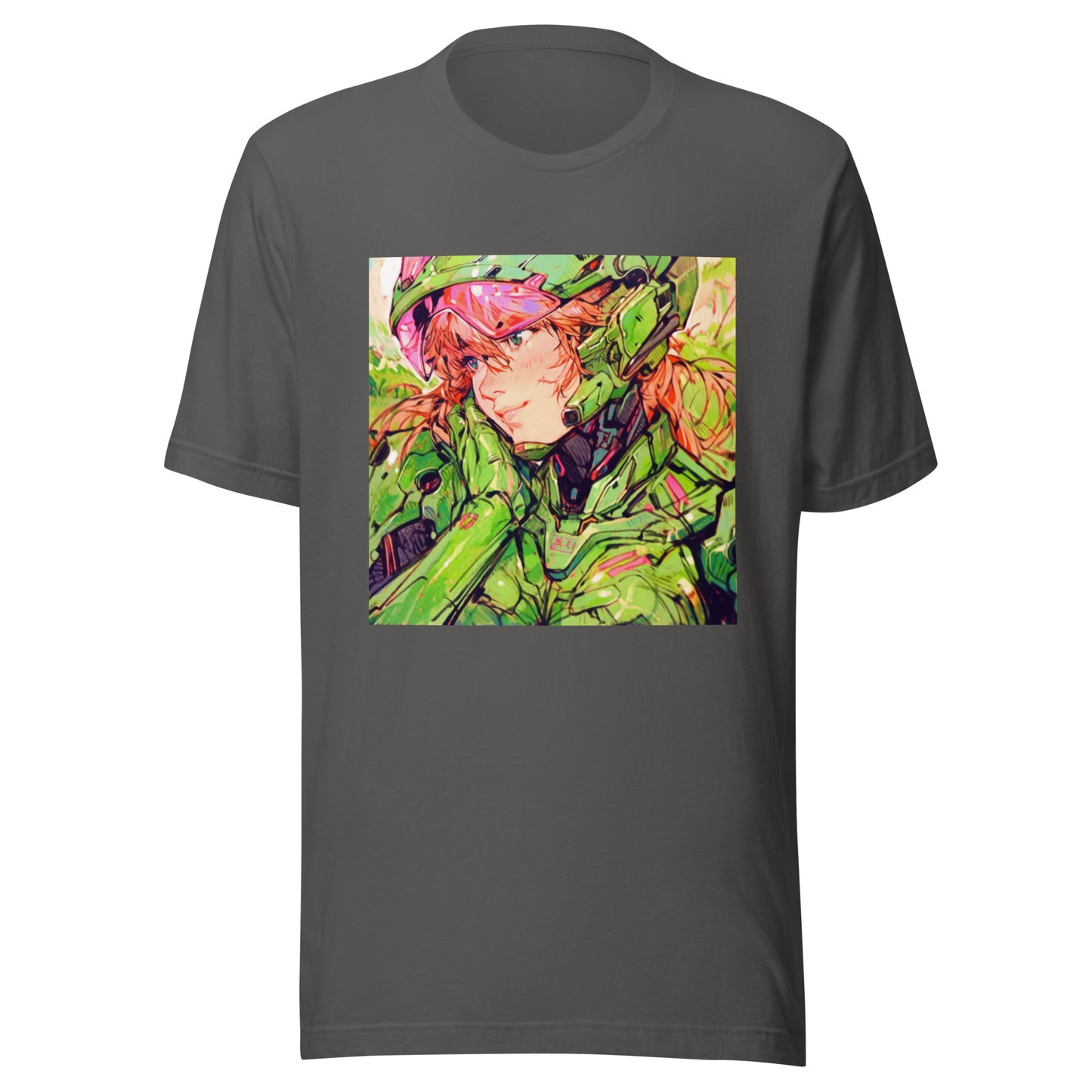 Lime Anime Pink Fractal Avant Girl Mecha Unisex Tee
