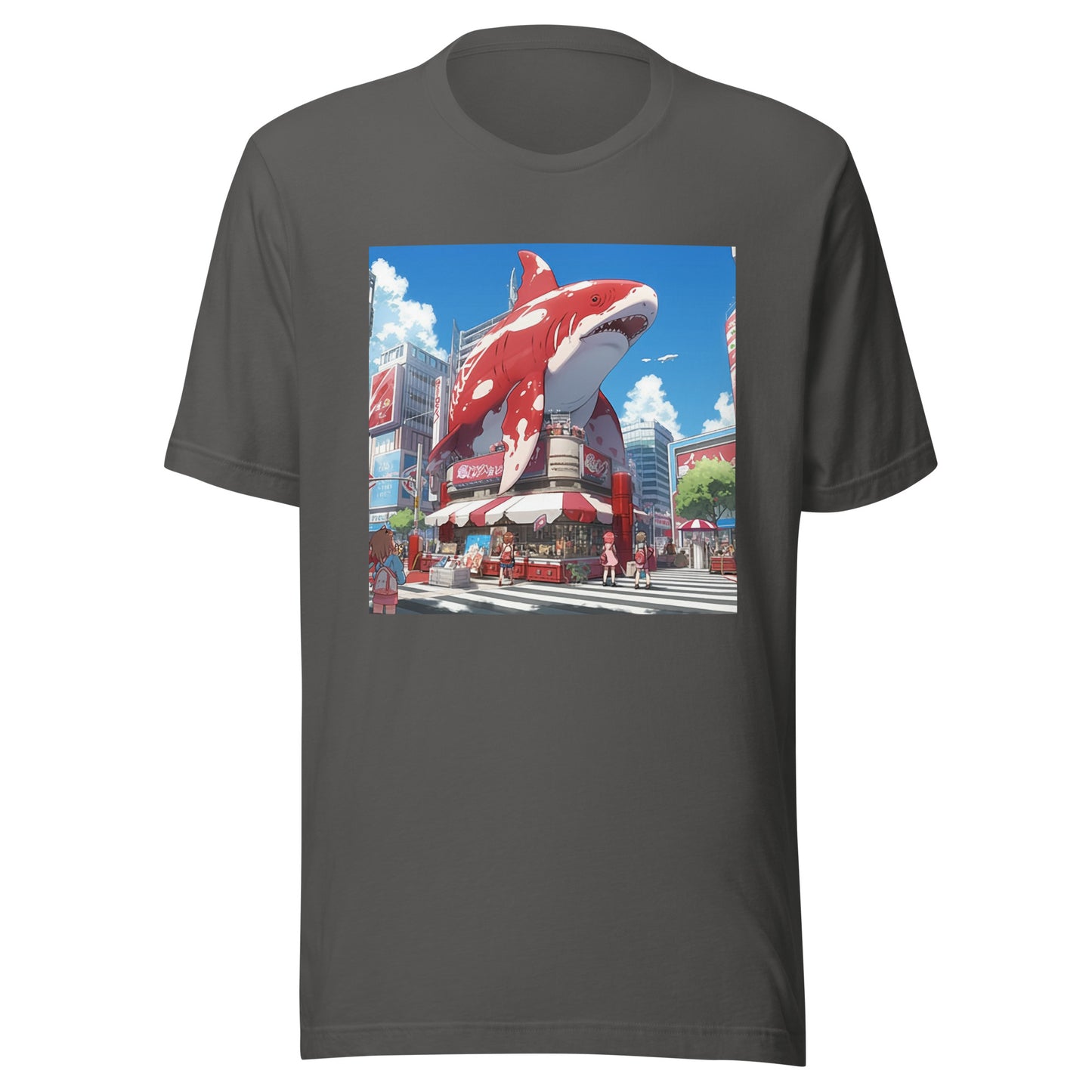 Spotted Shark City Scape Anime Mooms Crush Unisex Tee