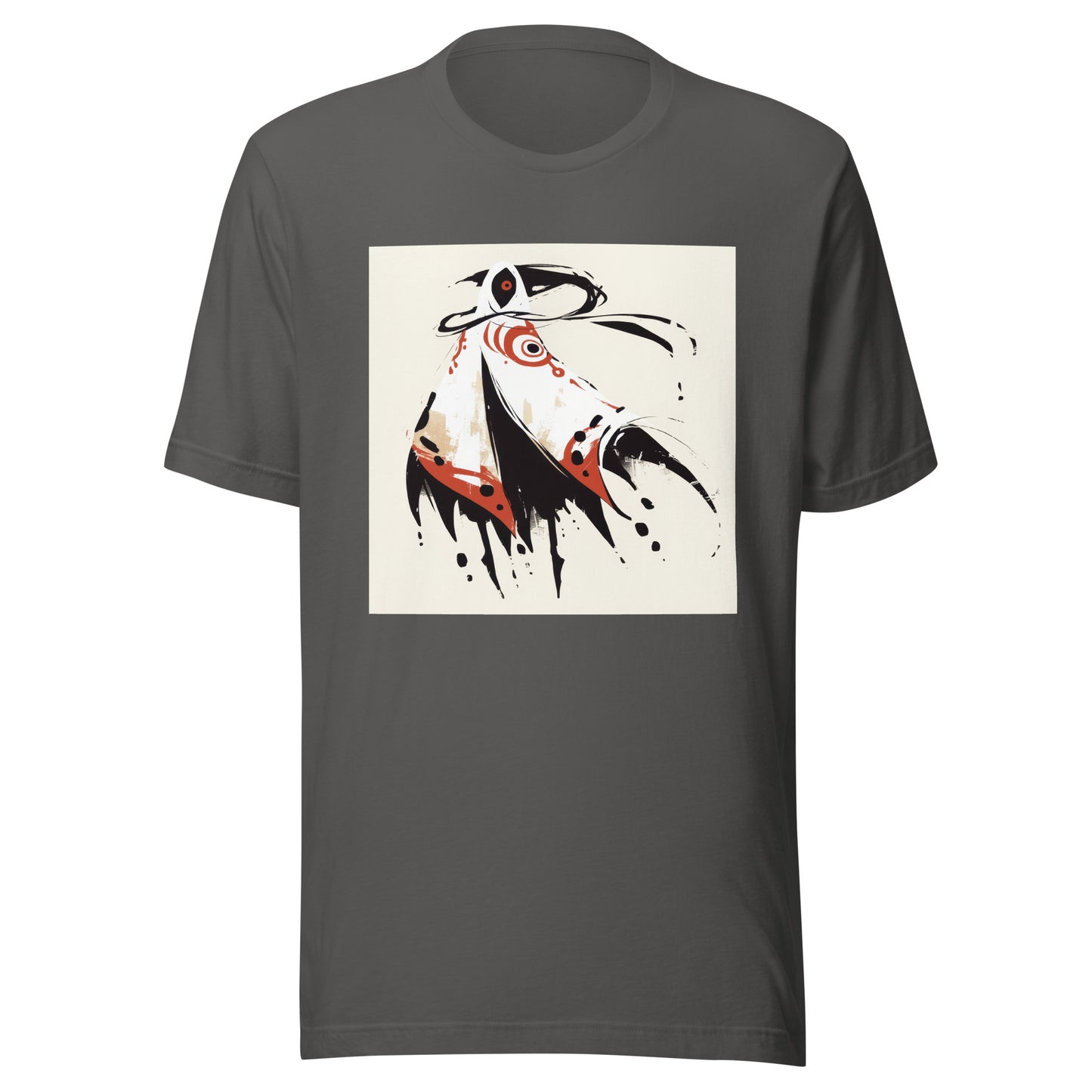 Cloaked Figure Smoke Yokai Ink Circle White Unisex Tee