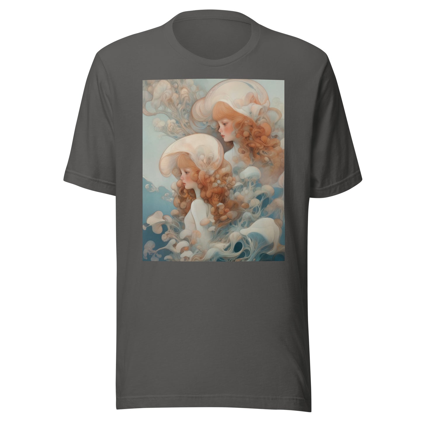 Jelly fish Cloud Doll Anime Avant lady Goddess Water Unisex Tee