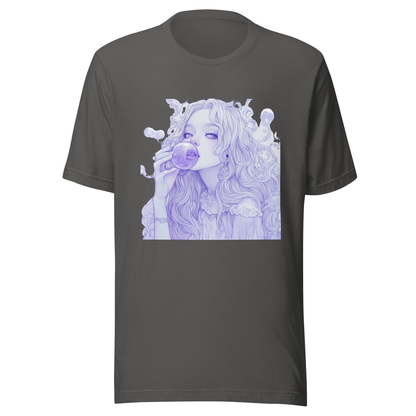 White Bubble Snow Goddess Sipping Pastel Unisex Tee