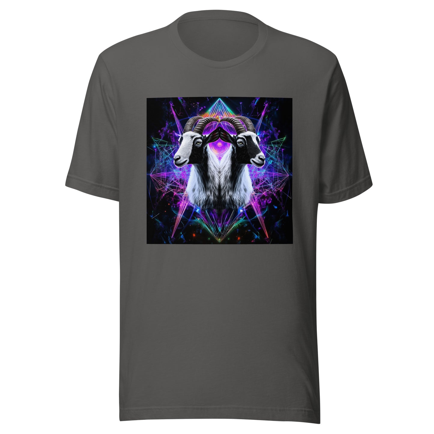 Goat Sacred Geometry Fractal Unisex Tee