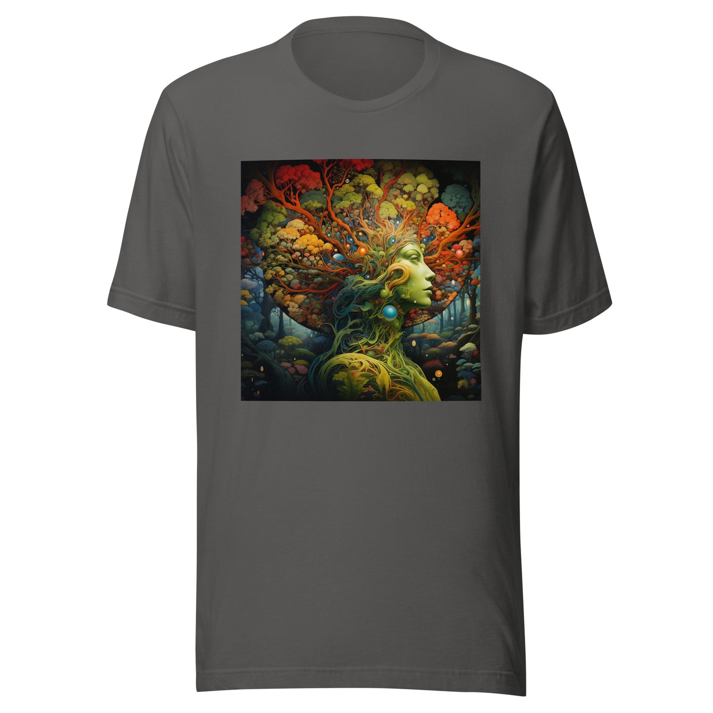 Forest Woodland Fractal Goddess Unisex Tee