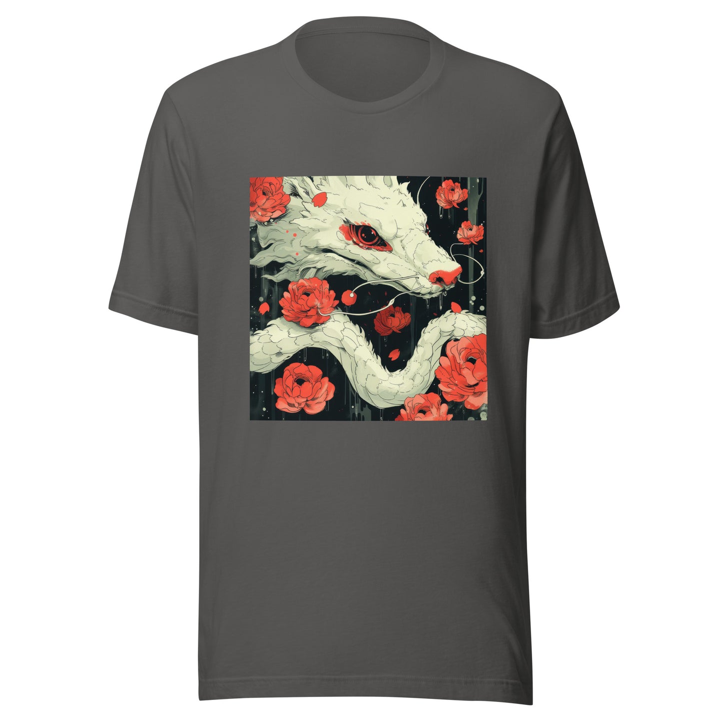 Floral Wolf Japan Unisex Tee