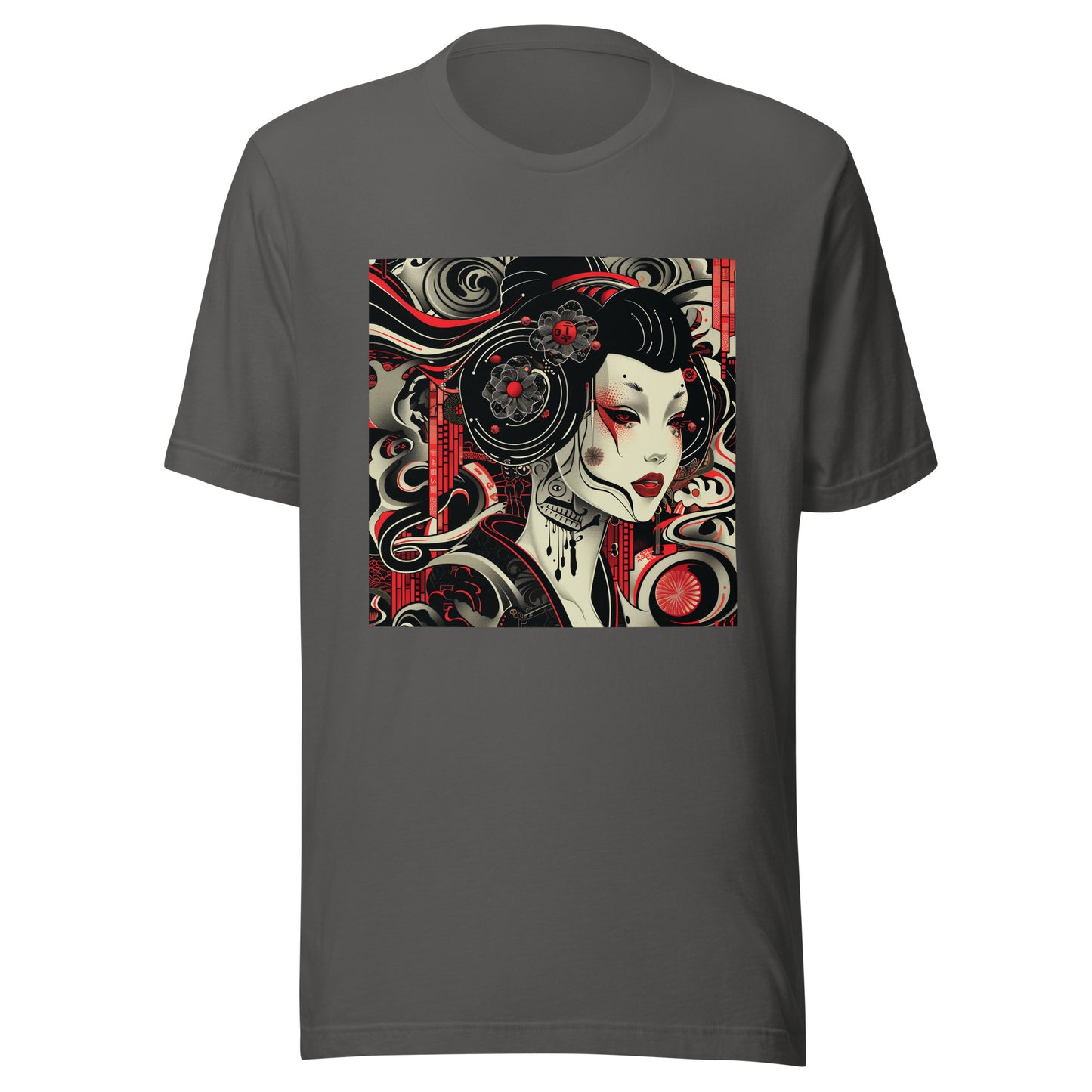 Robotic Swirl Kimono Japan anime art Tattoo Ink Unisex Tee
