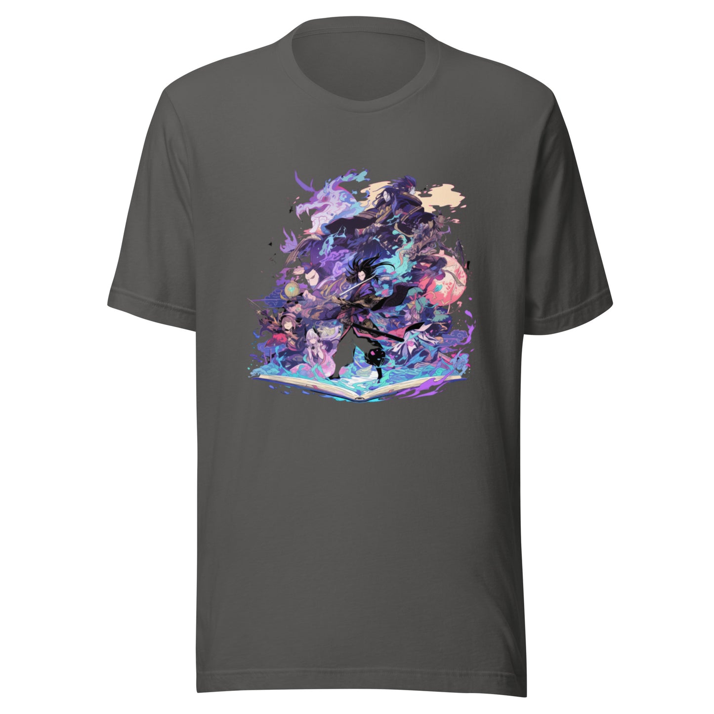 Yokai Scroll Samurai Book Man Unisex Tee