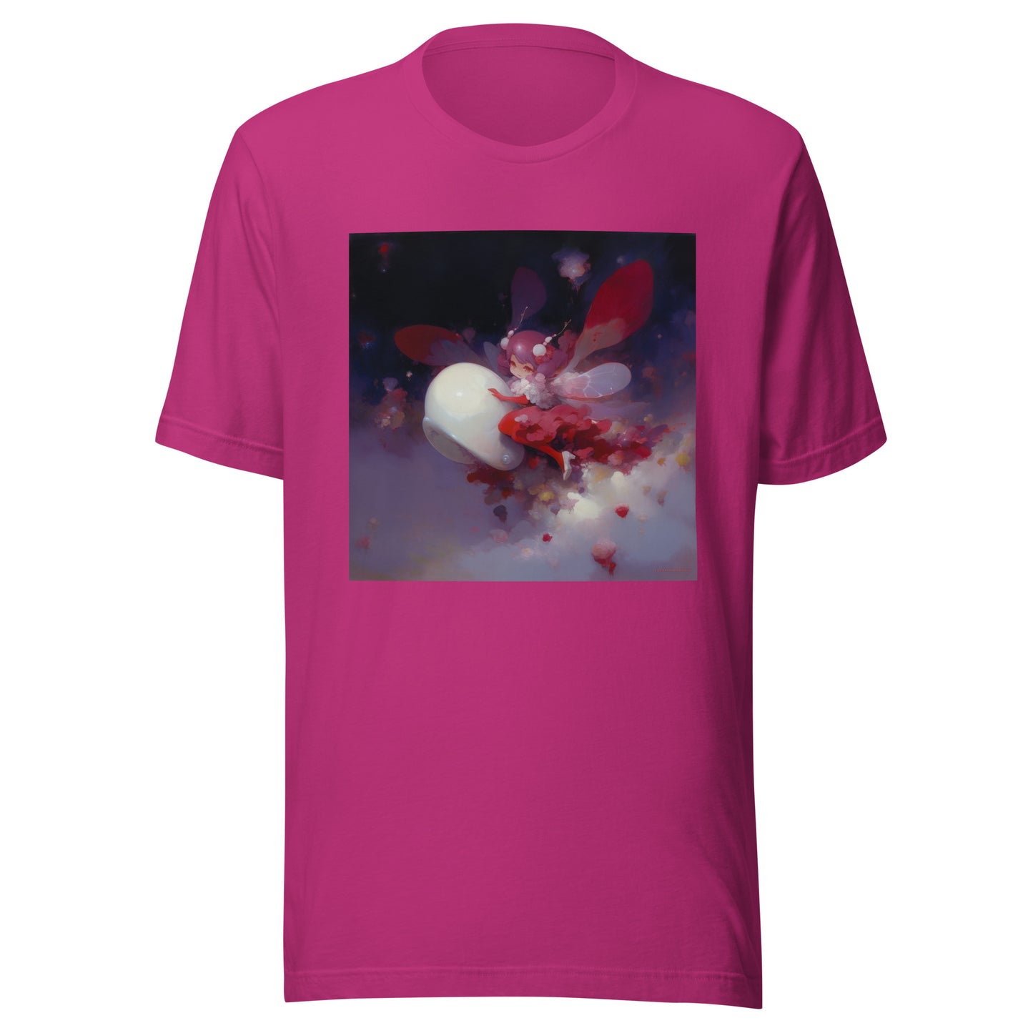 Dark Red Cloud Fairy Anime Unisex Tee