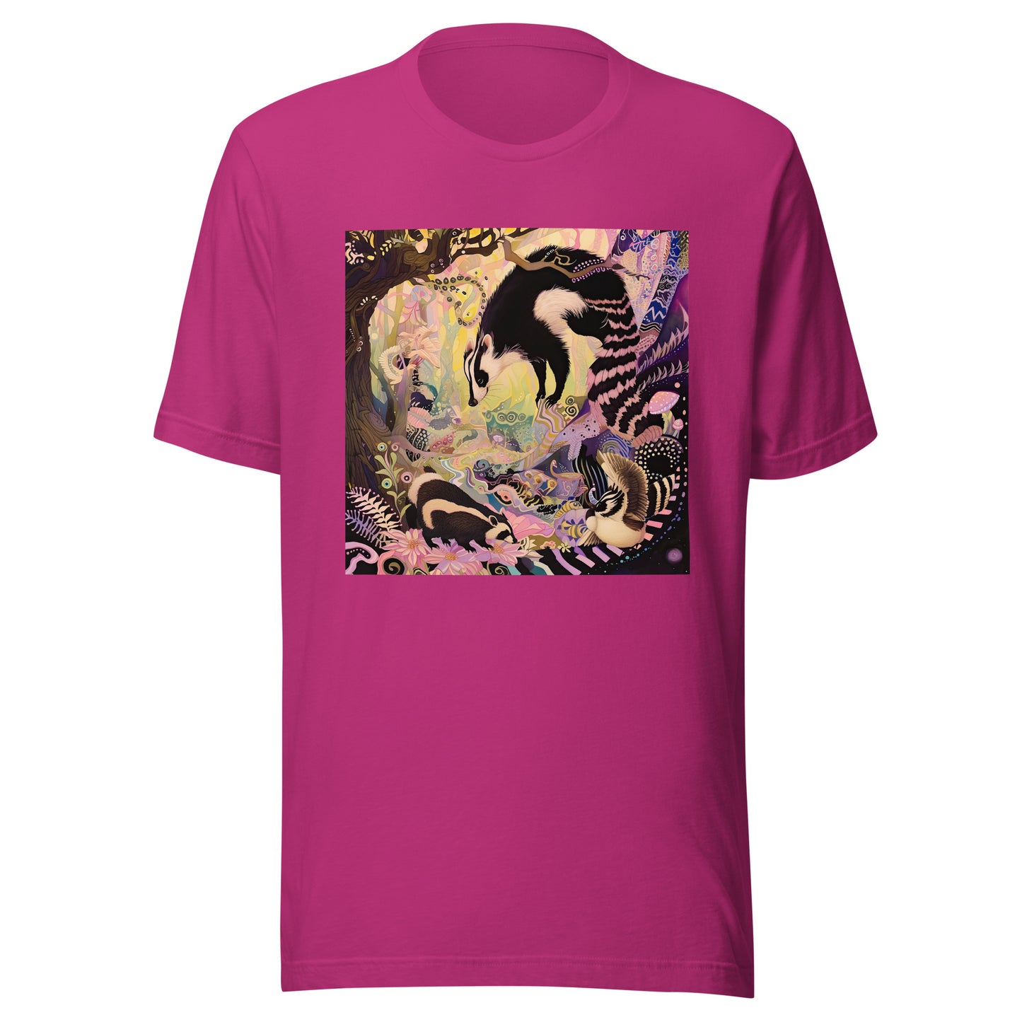 Colorful Moon Racoon Lake Anime Unisex Tee