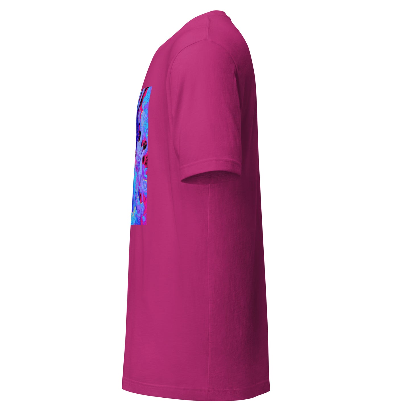 Red Purple Laava Uv Lady Goddess Smoke Unisex Tee