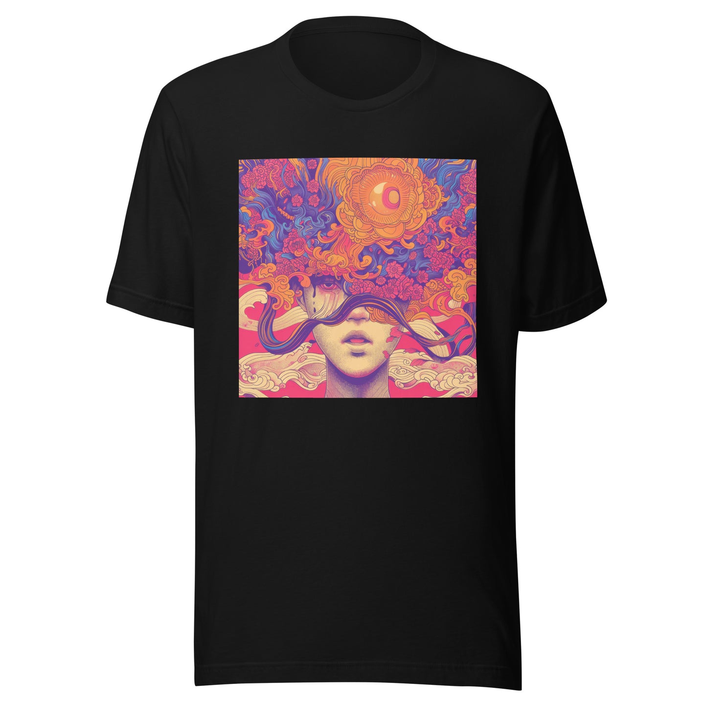 Orange Vivid Flower Head Lady Hot Avant