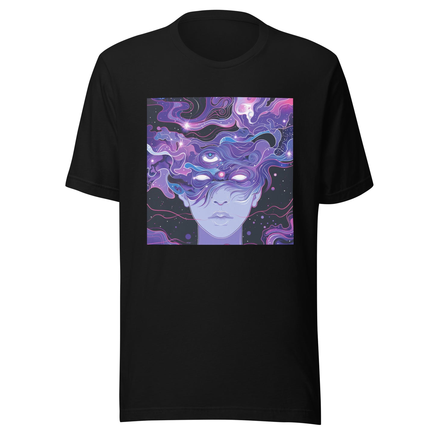 Black Purple Space Man Unisex Tee