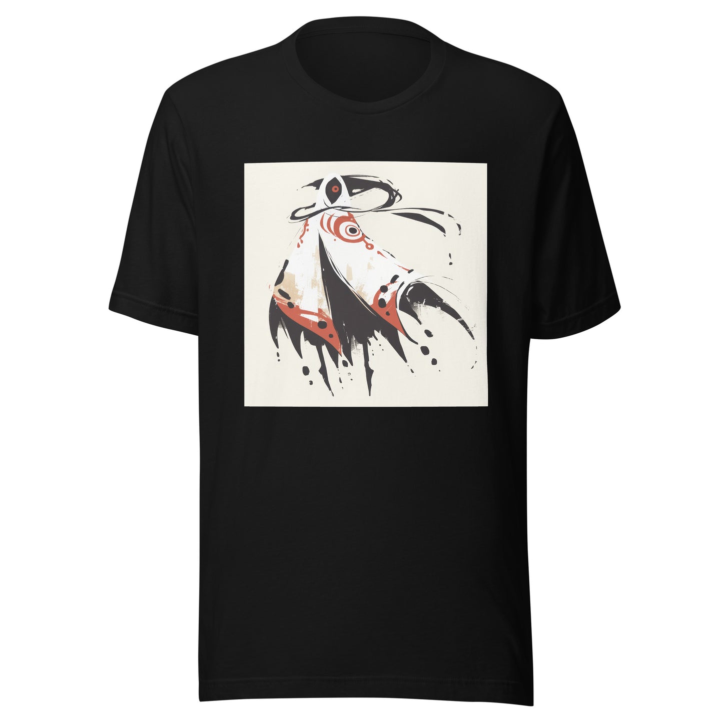 Cloaked Figure Smoke Yokai Ink Circle White Unisex Tee